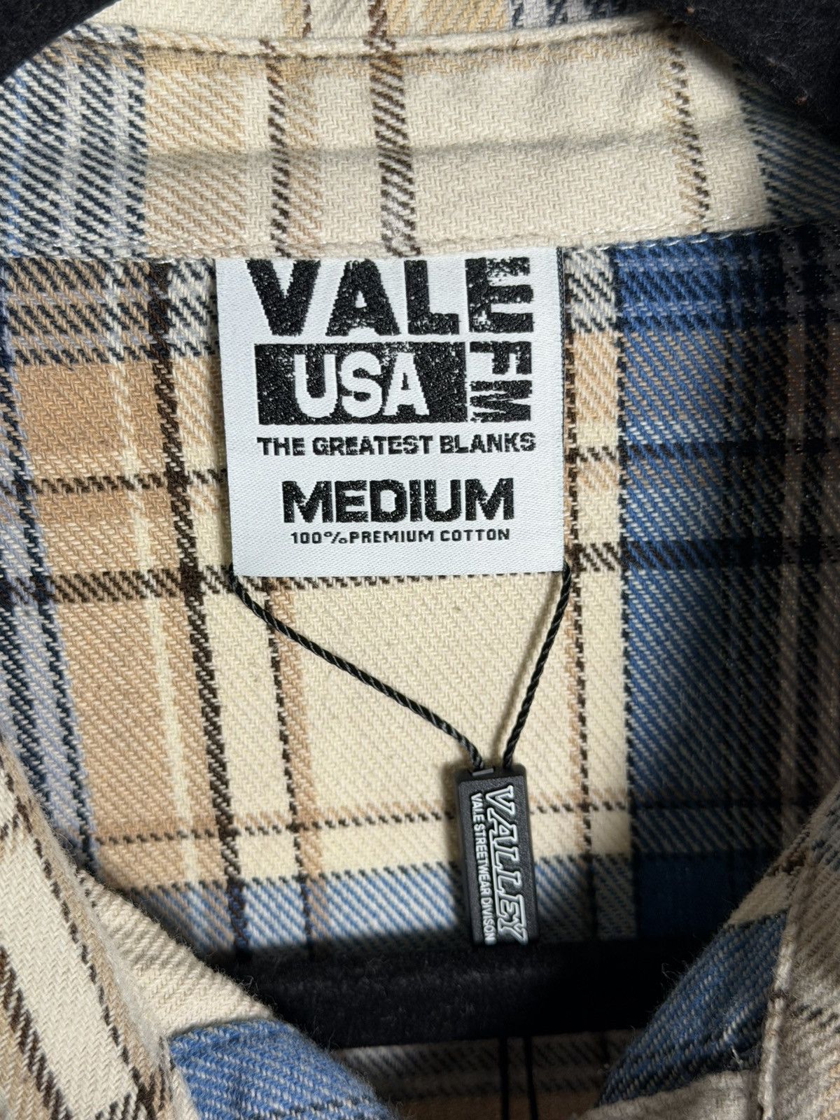 Vale Vale Forever Skyfall Flannel 'Cream/Blue’ Size US M / EU 48-50 / 2 - 2 Thumbnail