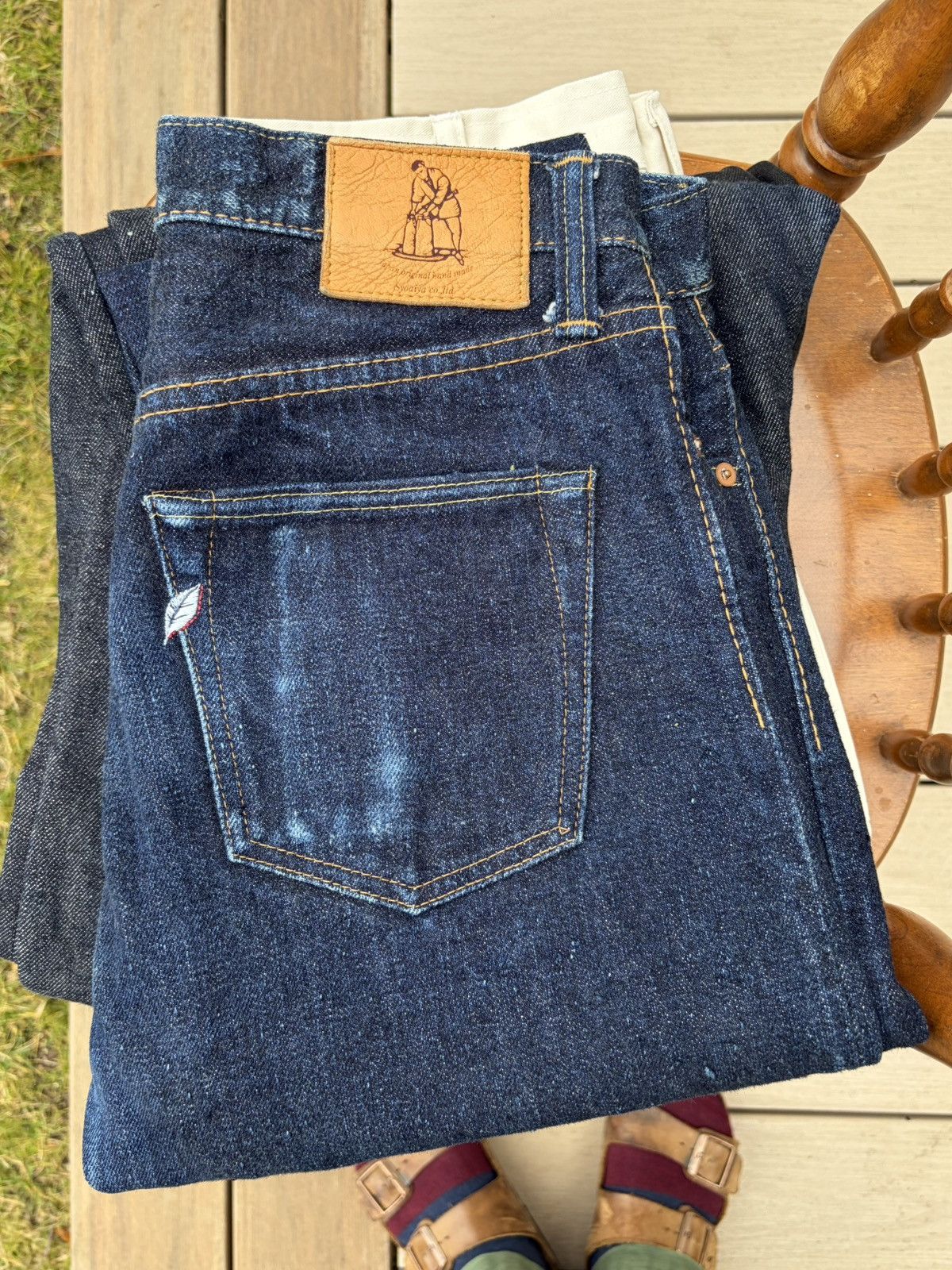 Pure Blue Japan Pure Blue Japan NP-19 “Relaxed Tapered” sz32 Size US 32 / EU 48 - 1 Thumbnail