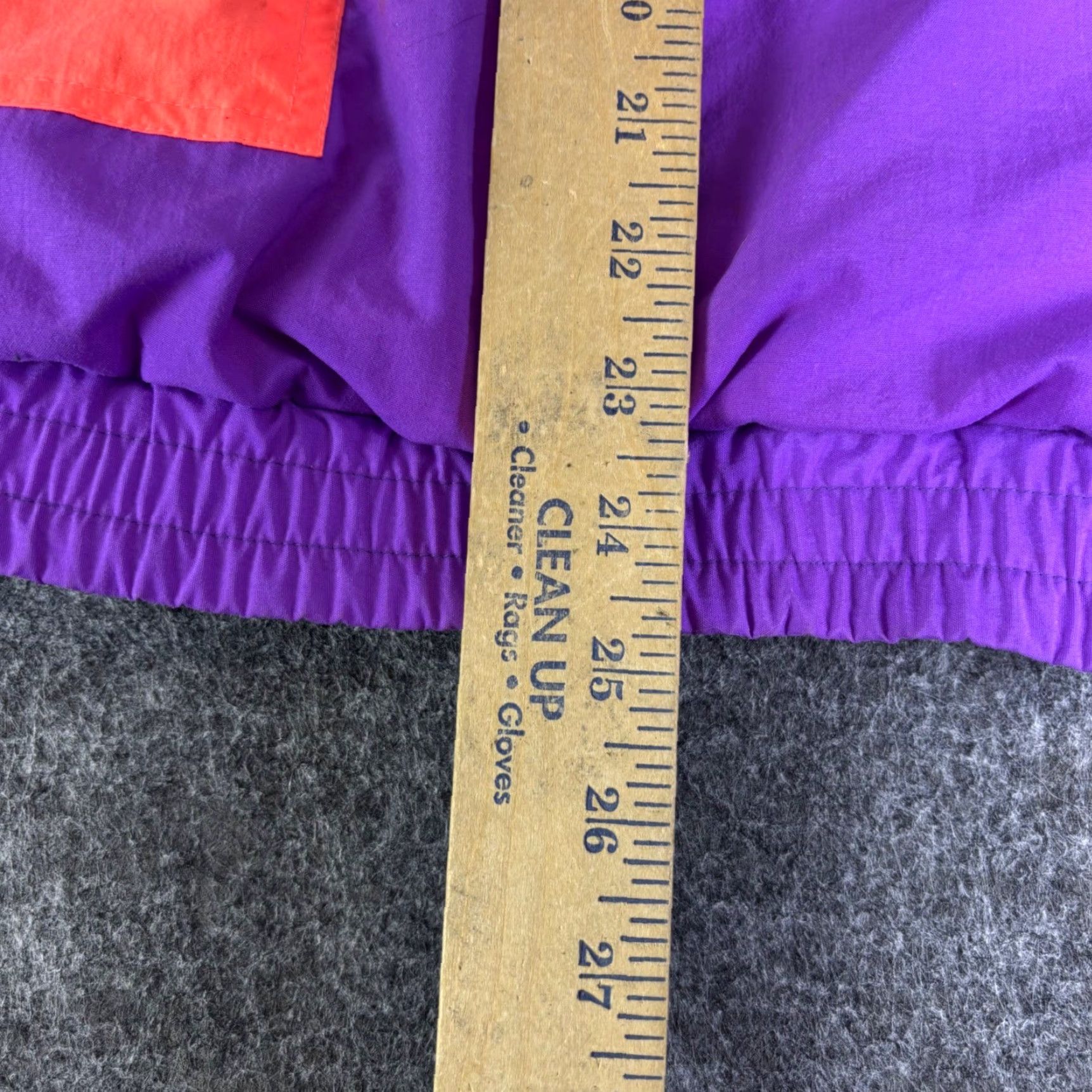Vintage VINTAGE Weekends Jacket Mens S Anorak 90s Purple Neon Orange Windbreaker Zip Lined Pockets Size US S / EU 44-46 / 1 - 4 Thumbnail