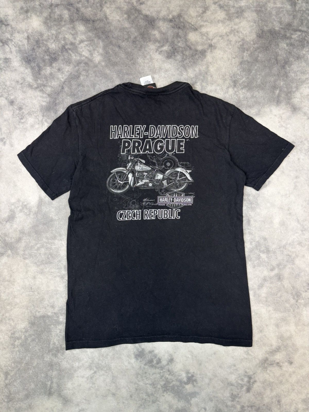 Harley Davidson × Vintage Vintage Harley Davidson Prague 00s 90s y2k t shirt biker USA Size US M / EU 48-50 / 2 - 1 Thumbnail