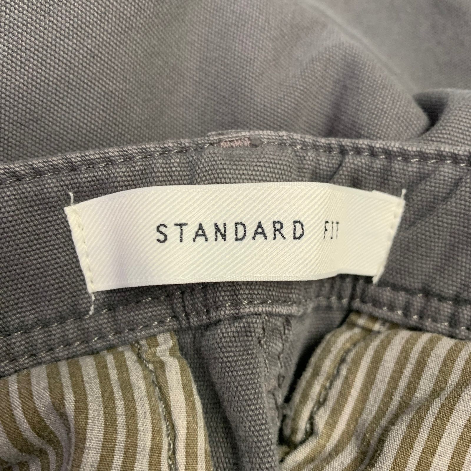 Billy Reid BILLY REID Size 29 Grey Cotton Flat Front Casual Pants Size US 29 - 4 Thumbnail