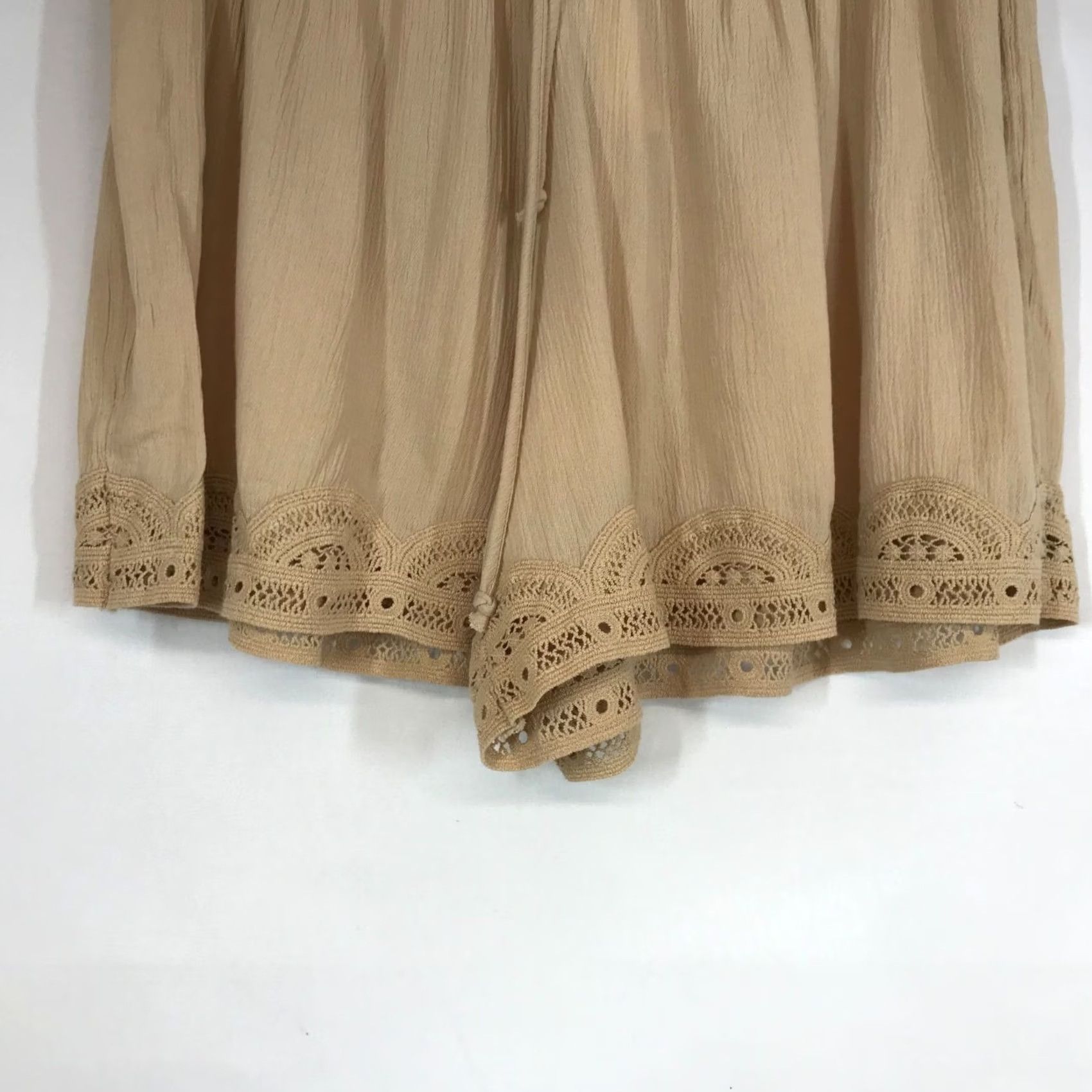 Vintage AERIE - XS - Beige Drawstring Shorts Size 26" / US 2 / IT 38 - 3 Thumbnail