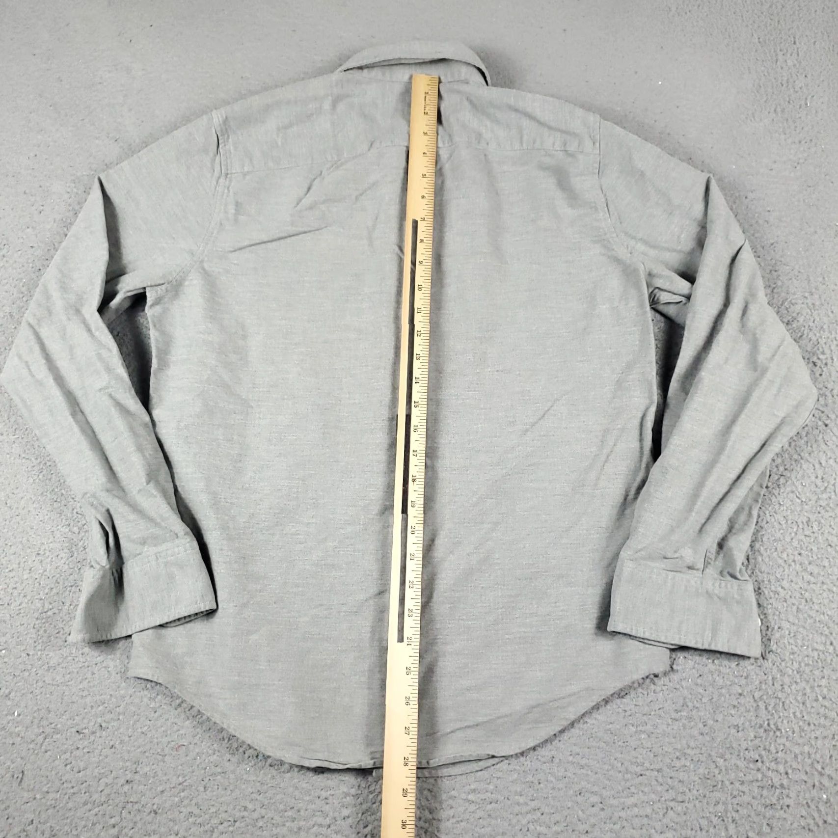 Abercrombie & Fitch Abercrombie & Fitch Shirt Mens Medium Gray Button-Up Long Sleeve Casual Dress Shirt Regular Fit Size US M / EU 48-50 / 2 - 5 Thumbnail