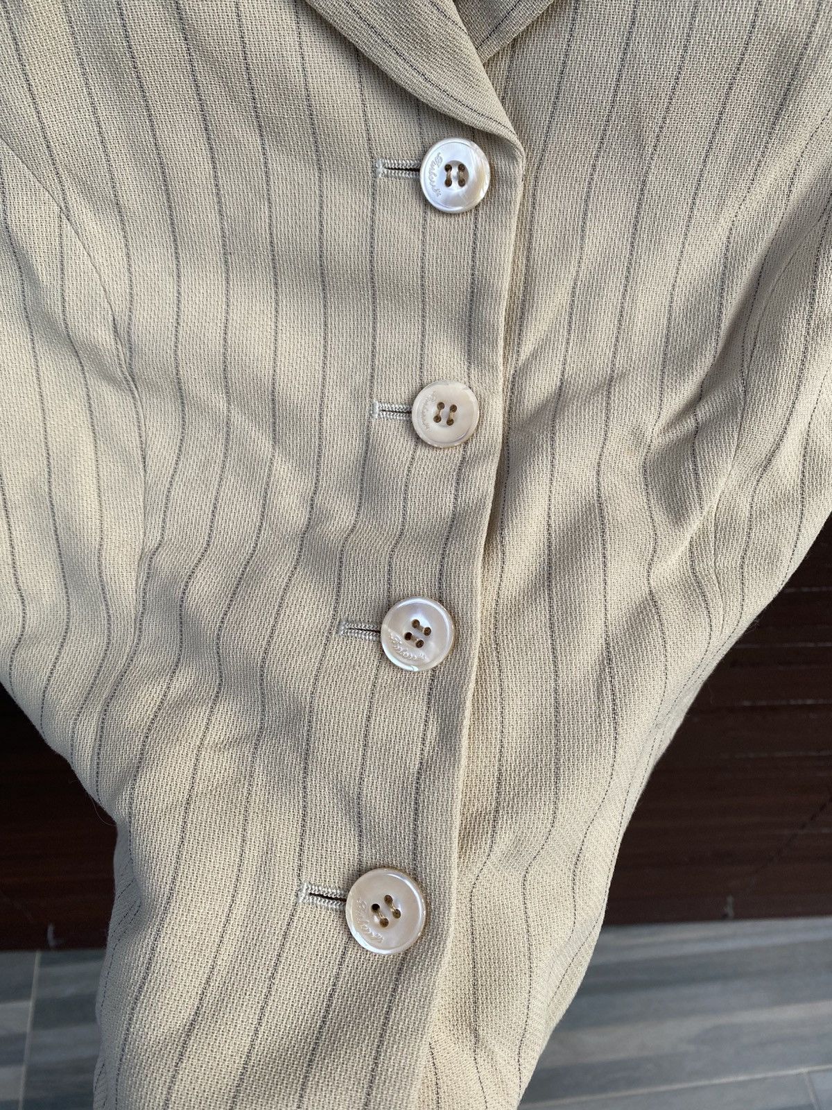 Burberry × Designer × Vintage Burberry Women Button Up Crop top shirt Size S / US 4 / IT 40 - 3 Thumbnail