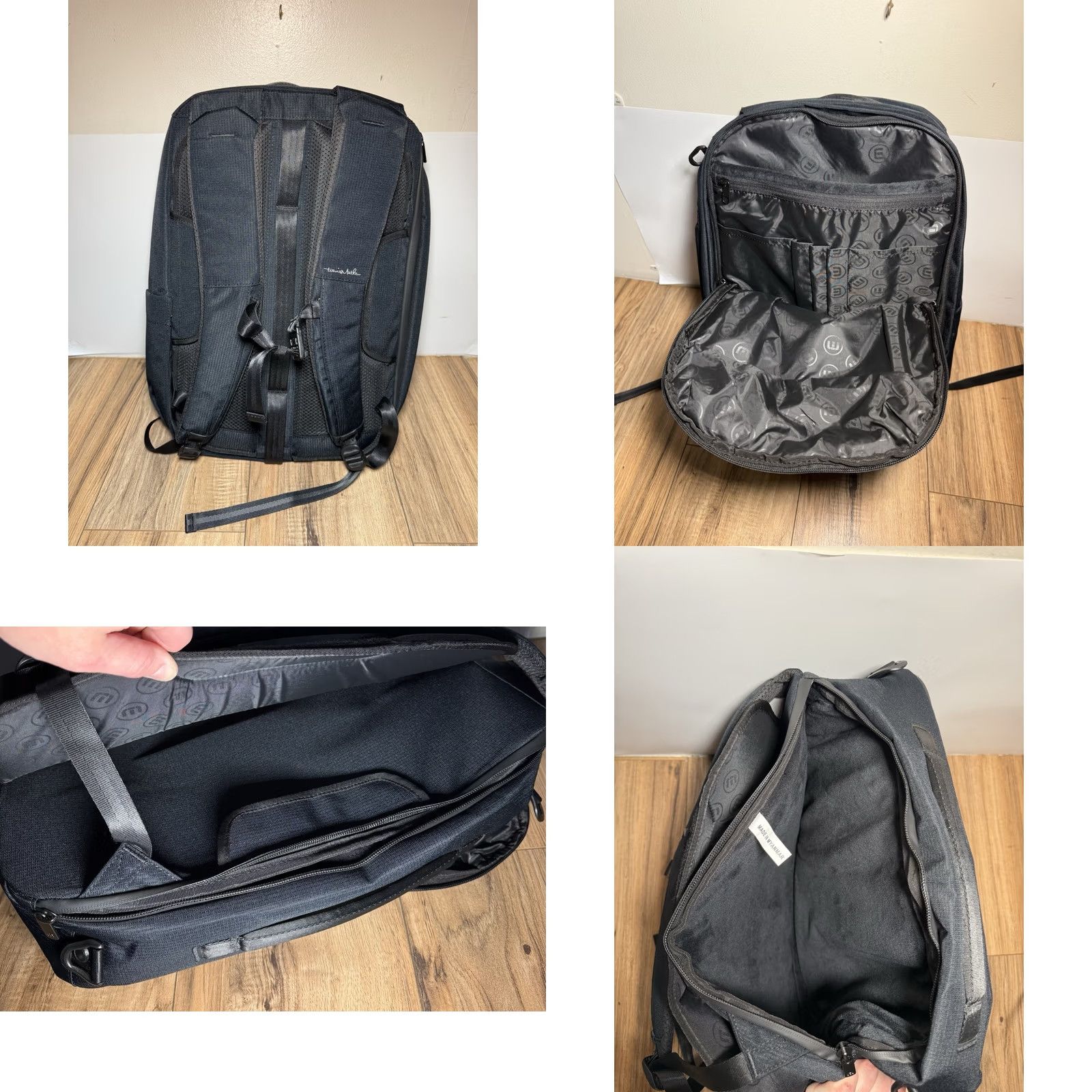 TravisMathew Travis Mathew Backpack Laptop Golf Travel Bag Convertible Messenger Black Size ONE SIZE - 8 Thumbnail