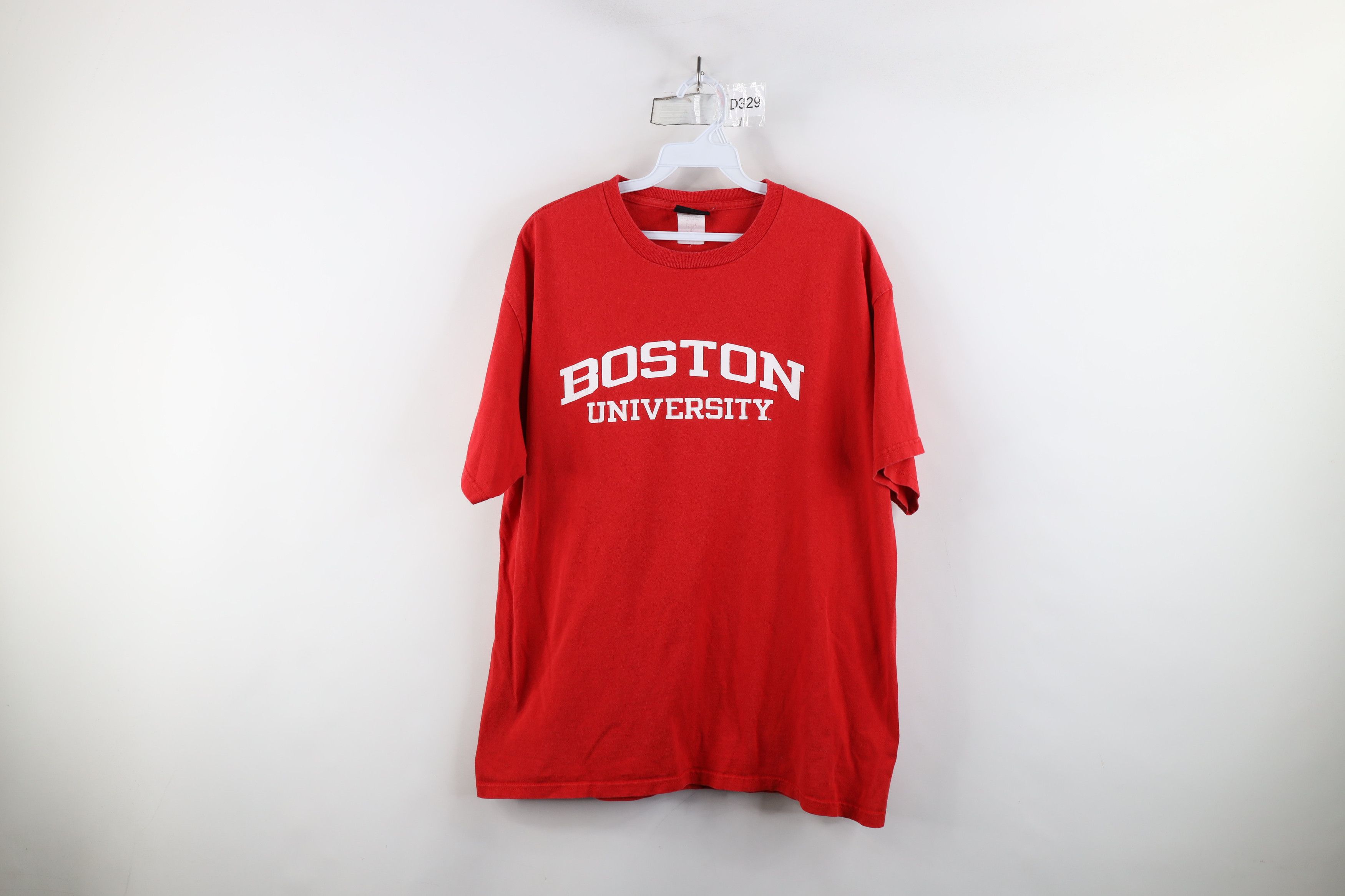 Vintage Vintage 90s Spell Out Boston University Short Sleeve T-Shirt Size US M / EU 48-50 / 2 - 1 Thumbnail
