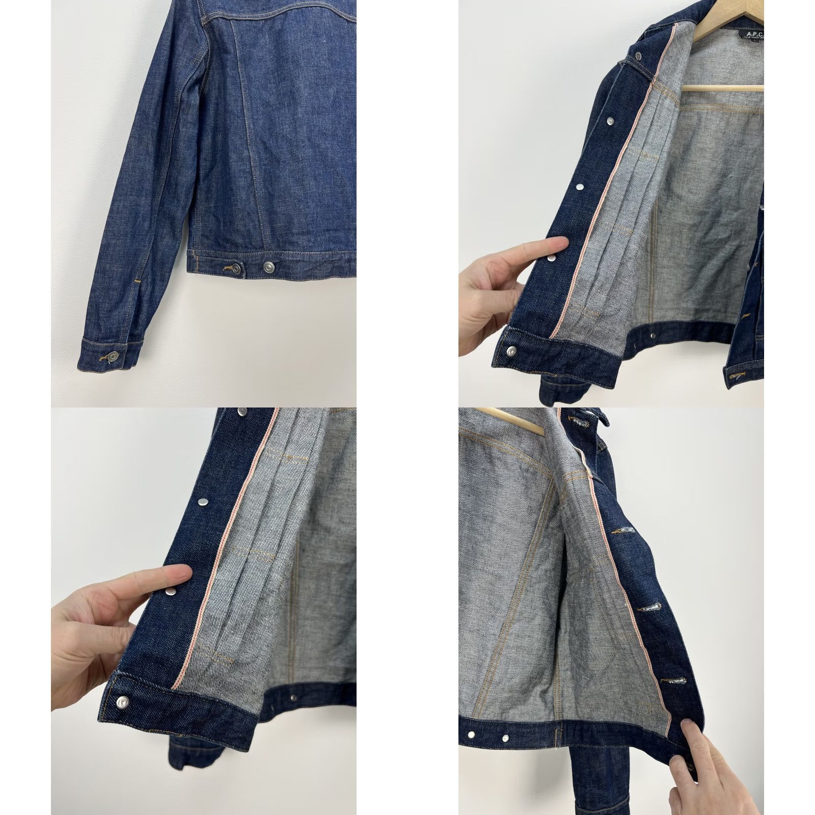 A.P.C. A.P.C. Denim Jacket Cropped Women's L Indigo 90s Vintage Trucker Jeans Jacket Denim Size 36" / US 14 / IT 50 - 9 Thumbnail