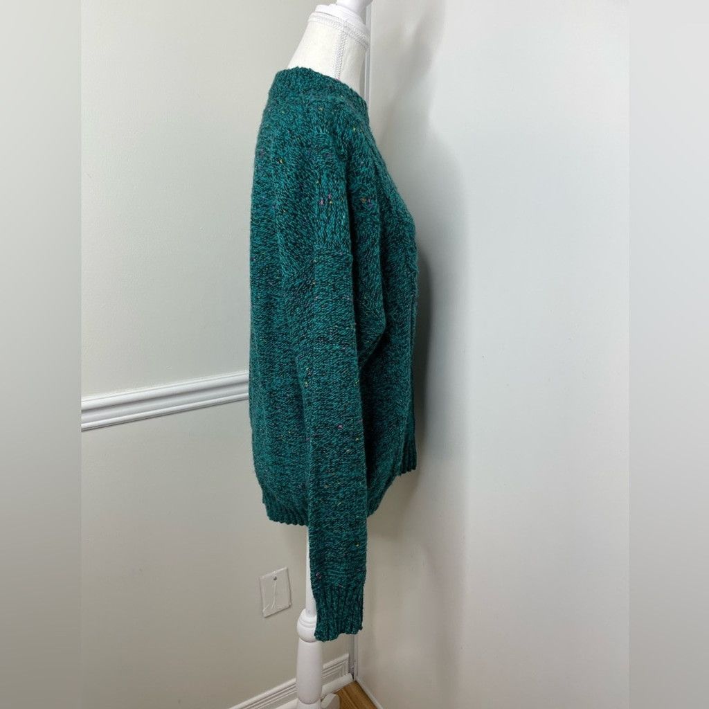 Vintage Vintage Wool Cable Knit Crew Neck Speckled Sweater L Size L / US 10 / IT 46 - 9 Thumbnail