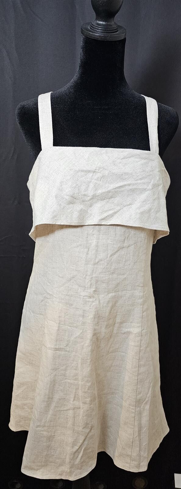 Banana Republic NWT Banana Republic Dress Tan Womens Size 10 Linen Size L / US 10 / IT 46 - 1 Thumbnail