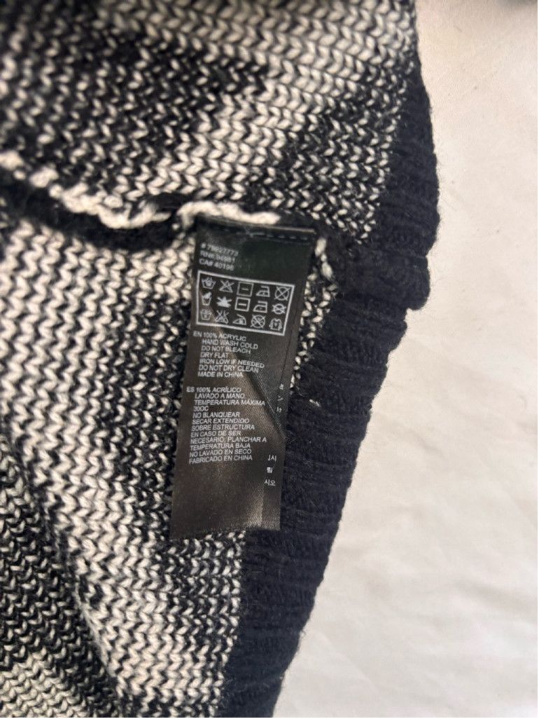 Forever 21 Women's Forever 21 Cardigan Size L Black White Patterned Size L / US 10 / IT 46 - 11 Thumbnail