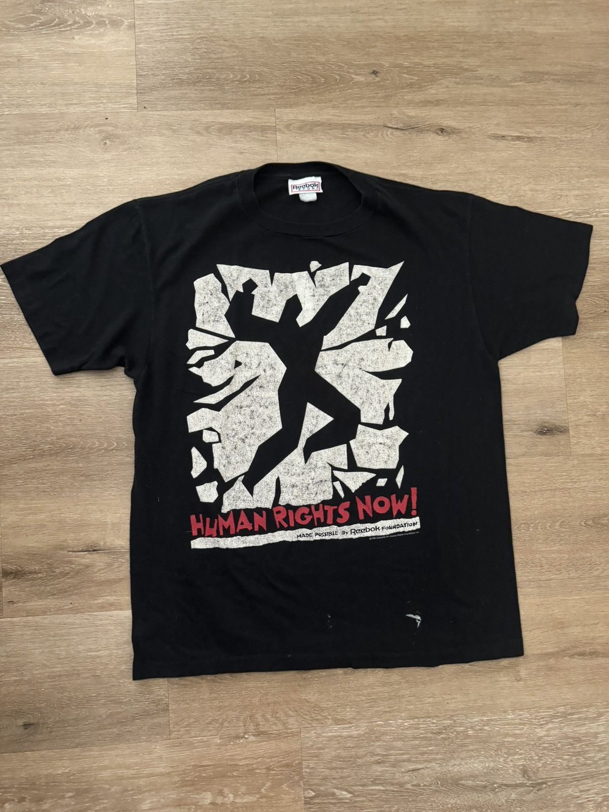 Reebok Human Rights Now! Reebok 1988 World Tour Concert Tee Large Size US L / EU 52-54 / 3 - 3 Thumbnail