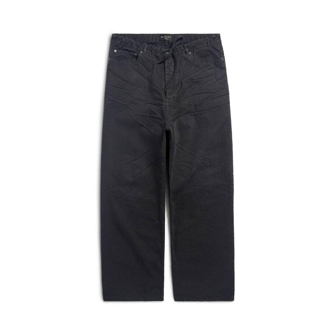 Balenciaga oversized baggy pants in black light japanese denim Size US 27 - 1 Thumbnail