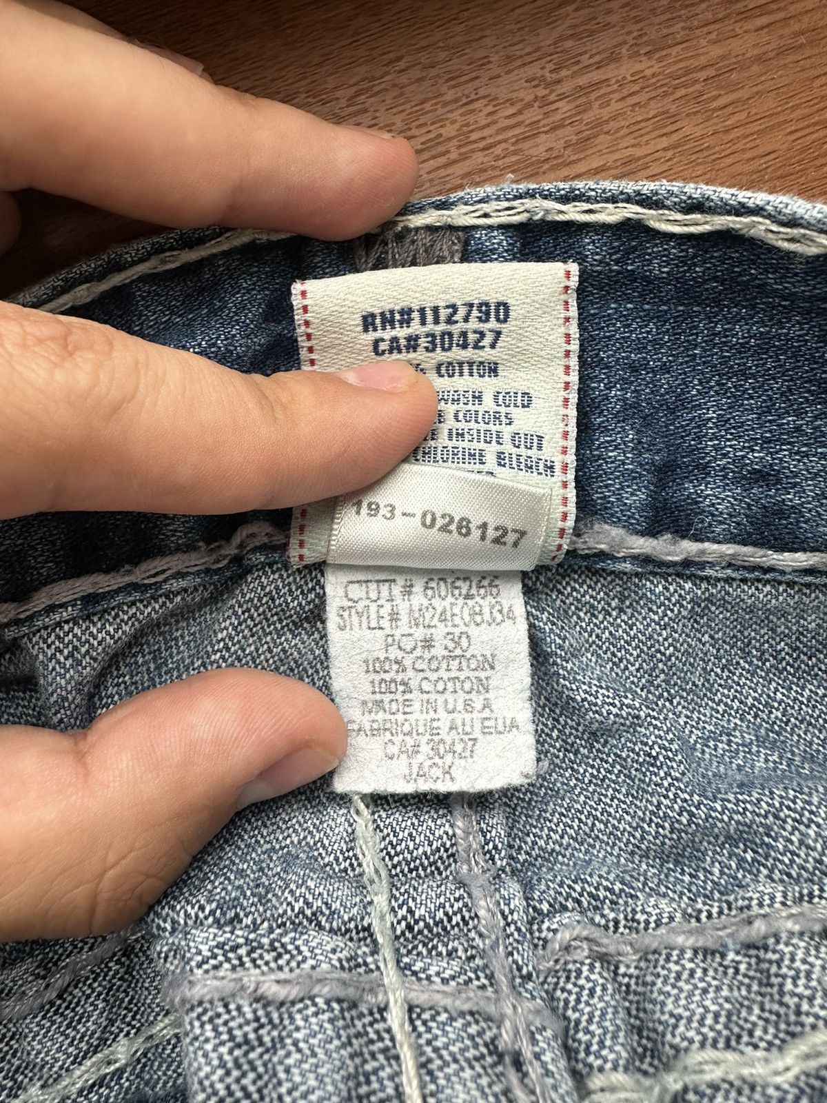 True Religion 🇺🇸Vintage True Religion Faded Denim jeans Made in Usa Size US 34 / EU 50 - 23 Thumbnail