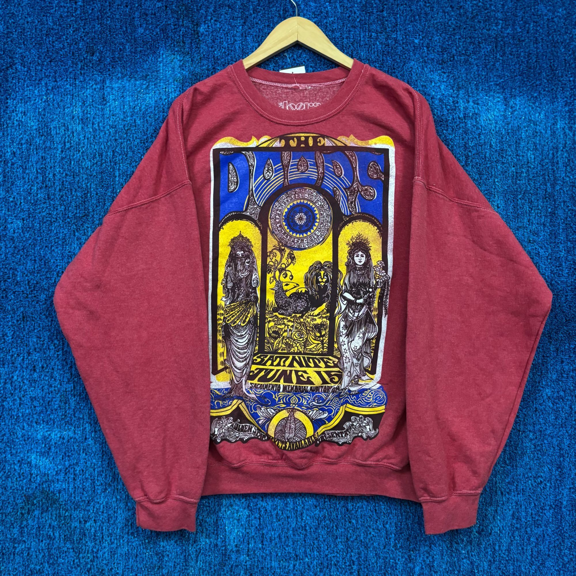 Band Tees The Doors Sacramento Rock Show Poster Oversized Crewneck OS Size US XXL / EU 58 / 5 - 1 Thumbnail