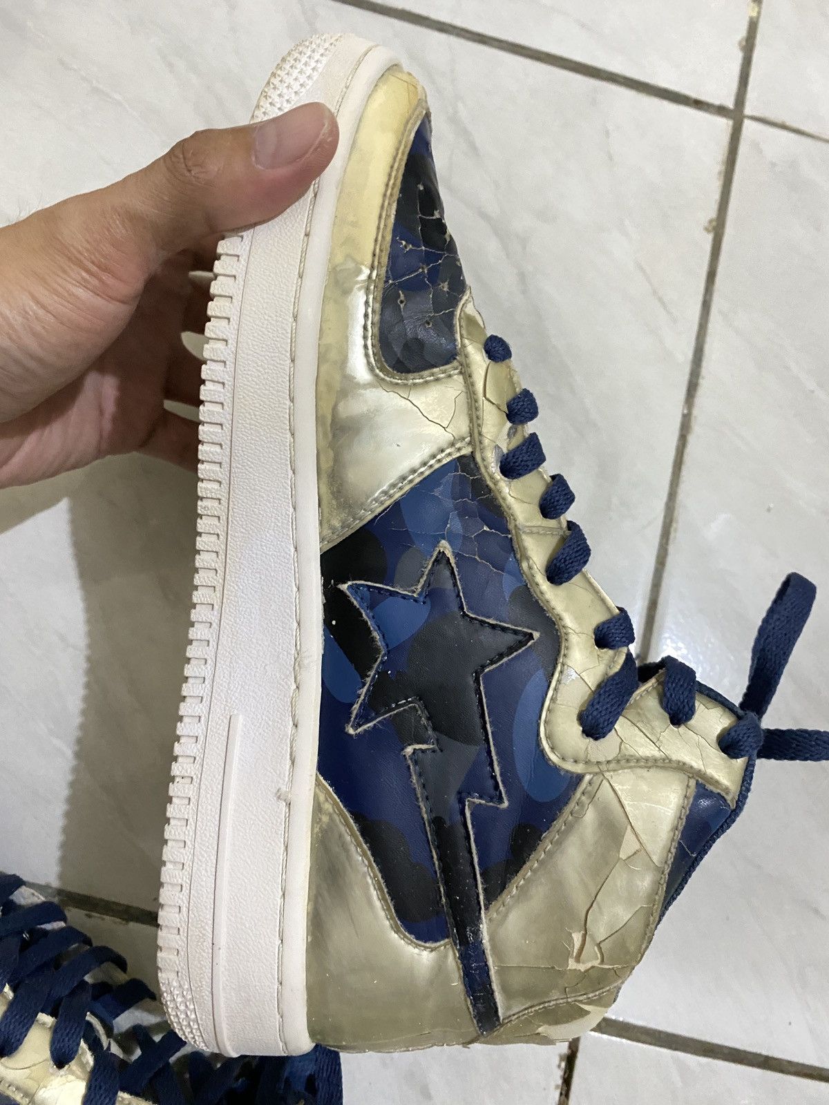 Bape Bapesta Hi Size US 8.5 / EU 41-42 - 6 Thumbnail