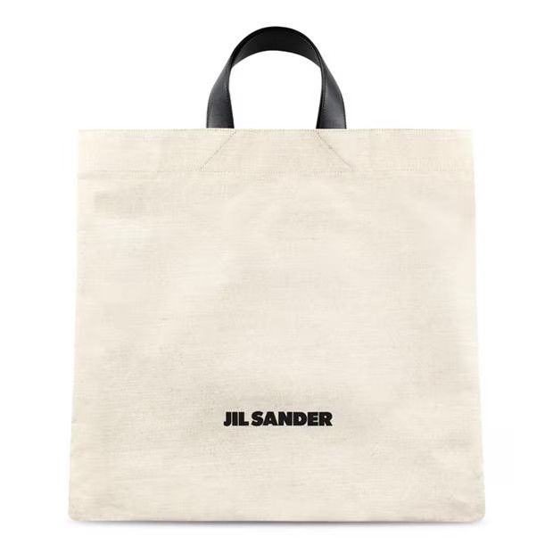 Jil Sander o1g2r1mq1024 Size: OS / Flat Shopper Tote Bag in Natural Size ONE SIZE - 1 Thumbnail