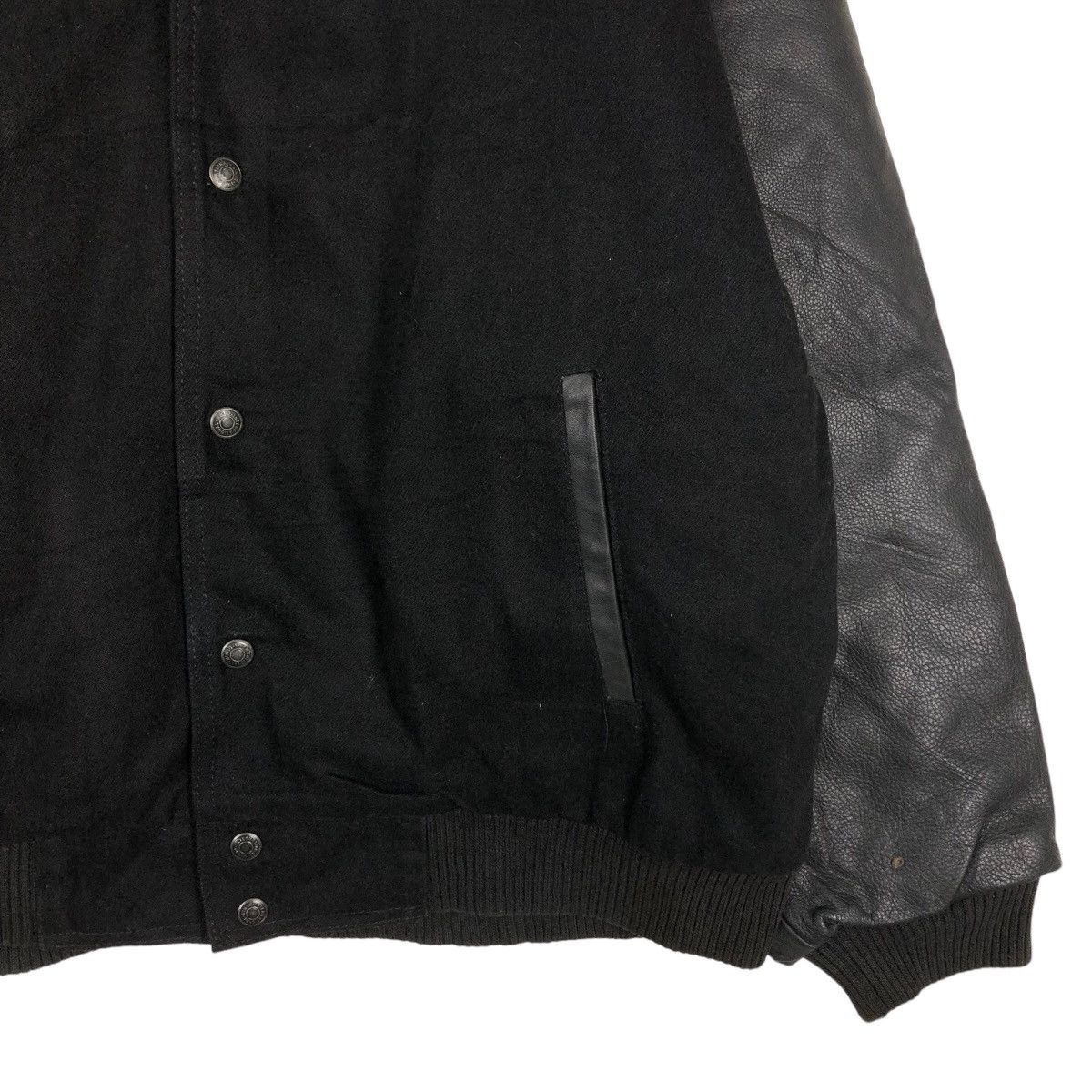 Japanese Brand 🔥Vintage Bomber Leather Jacket Fly Worker Bosch Big Logo Size US M / EU 48-50 / 2 - 5 Thumbnail