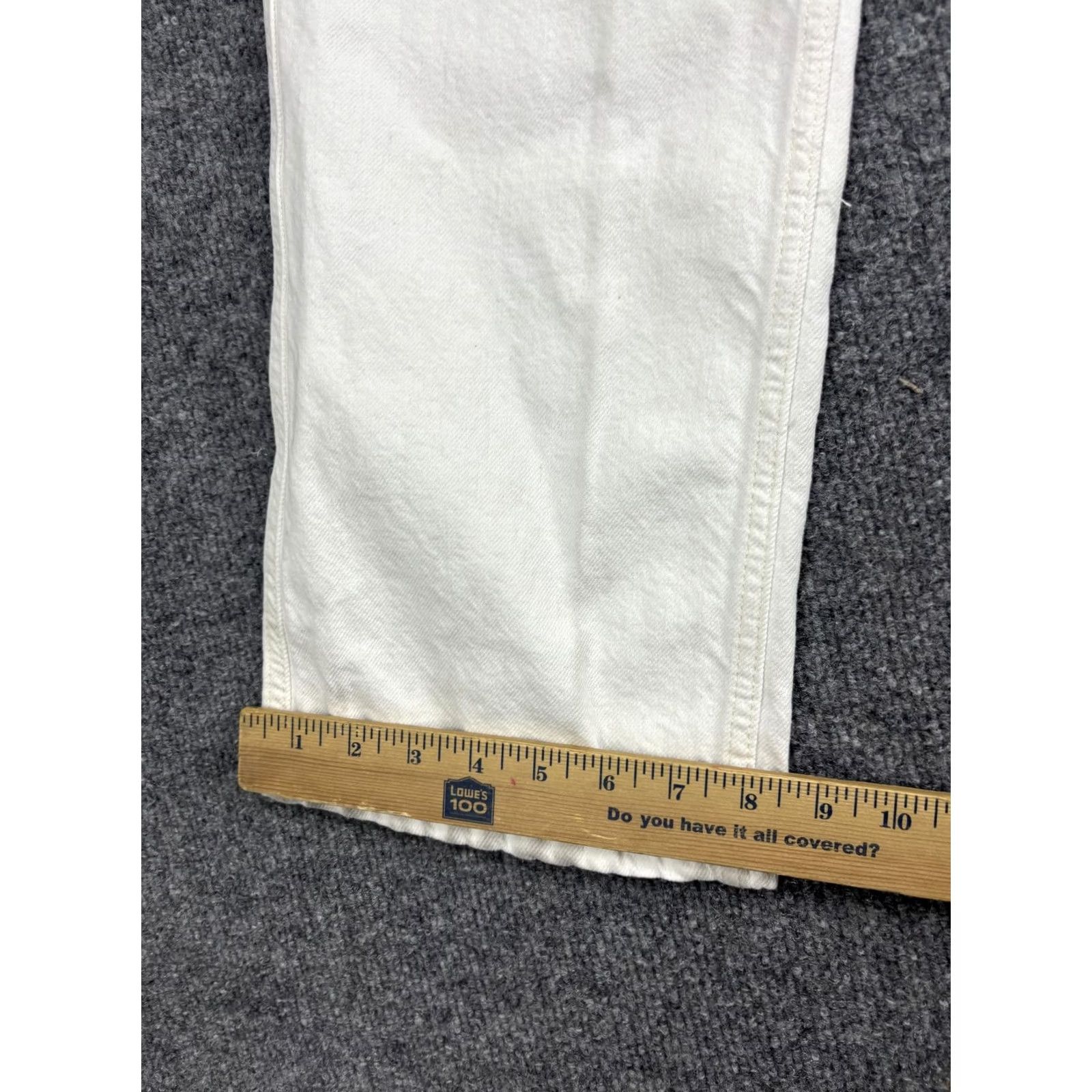 Bdg BDG Jeans Womens 29x30 White Straight Leg 100% Cotton Denim Casual Pants Women's Regular Waist 29 Inseam 30 Pockets Size 29" - 5 Thumbnail