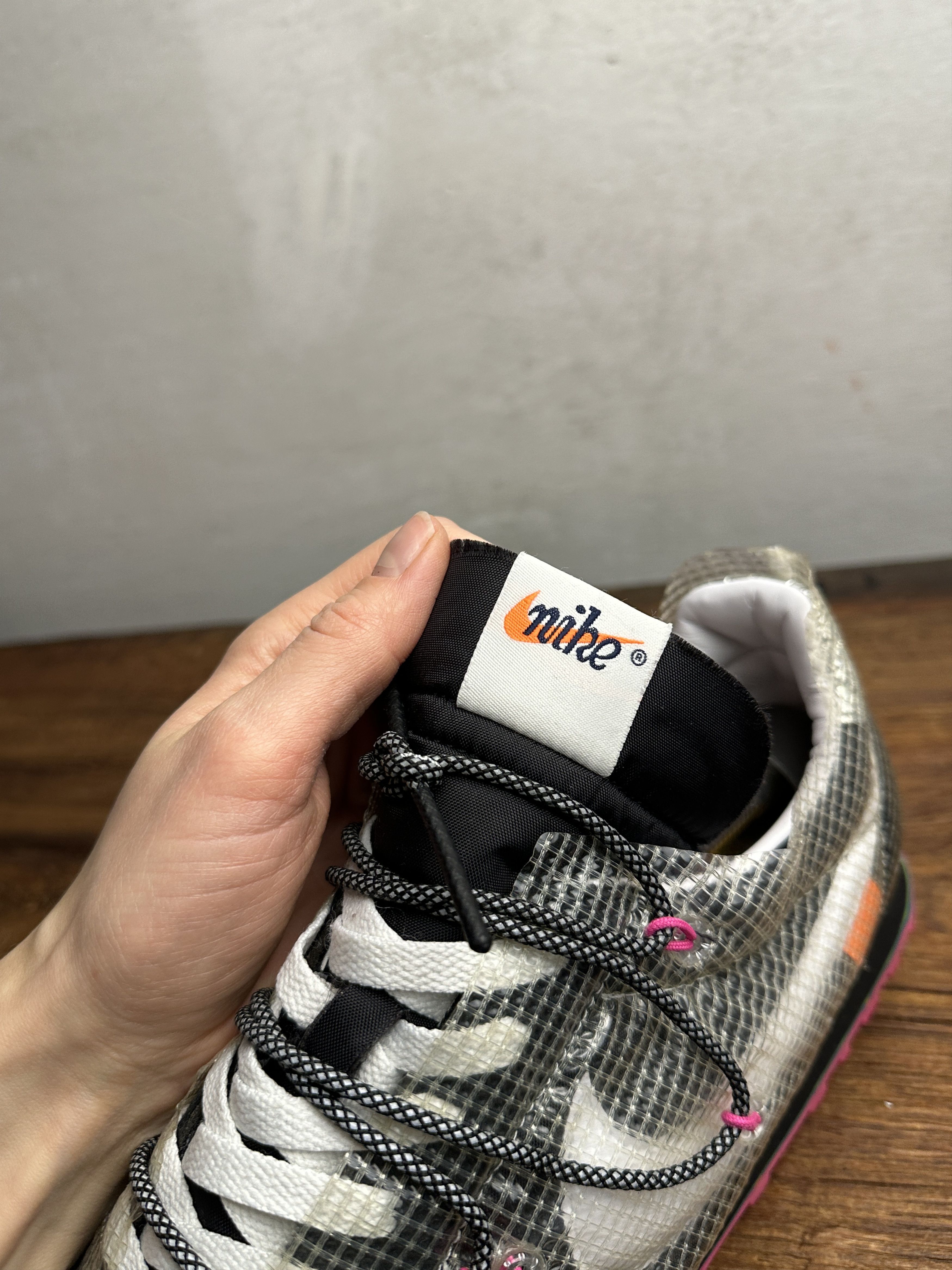 Off-White Off-White x Nike Waffle Racer Fuchsia Sneakers Size US 12 / EU 45 - 7 Thumbnail