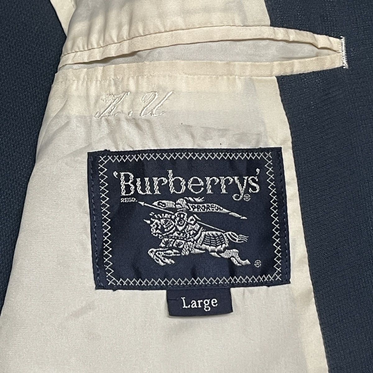 Burberry Vintage Burberrys 100% Silk Single Breasted Blazer Jacket Size US L / EU 52-54 / 3 - 14 Thumbnail