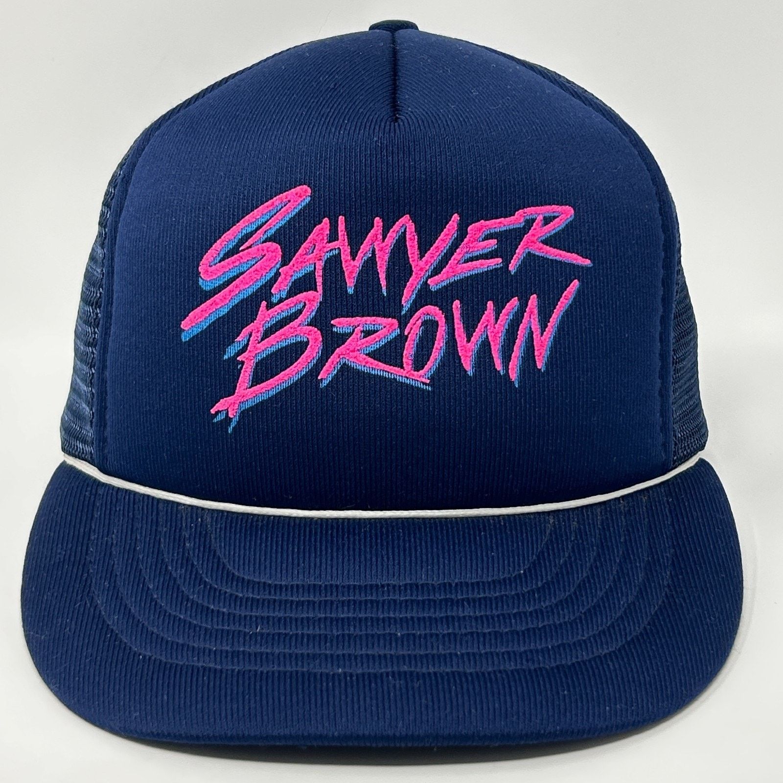 Vintage Vintage Sawyer Brown Trucker Hat Cap Blue Country Western Size ONE SIZE - 9 Thumbnail