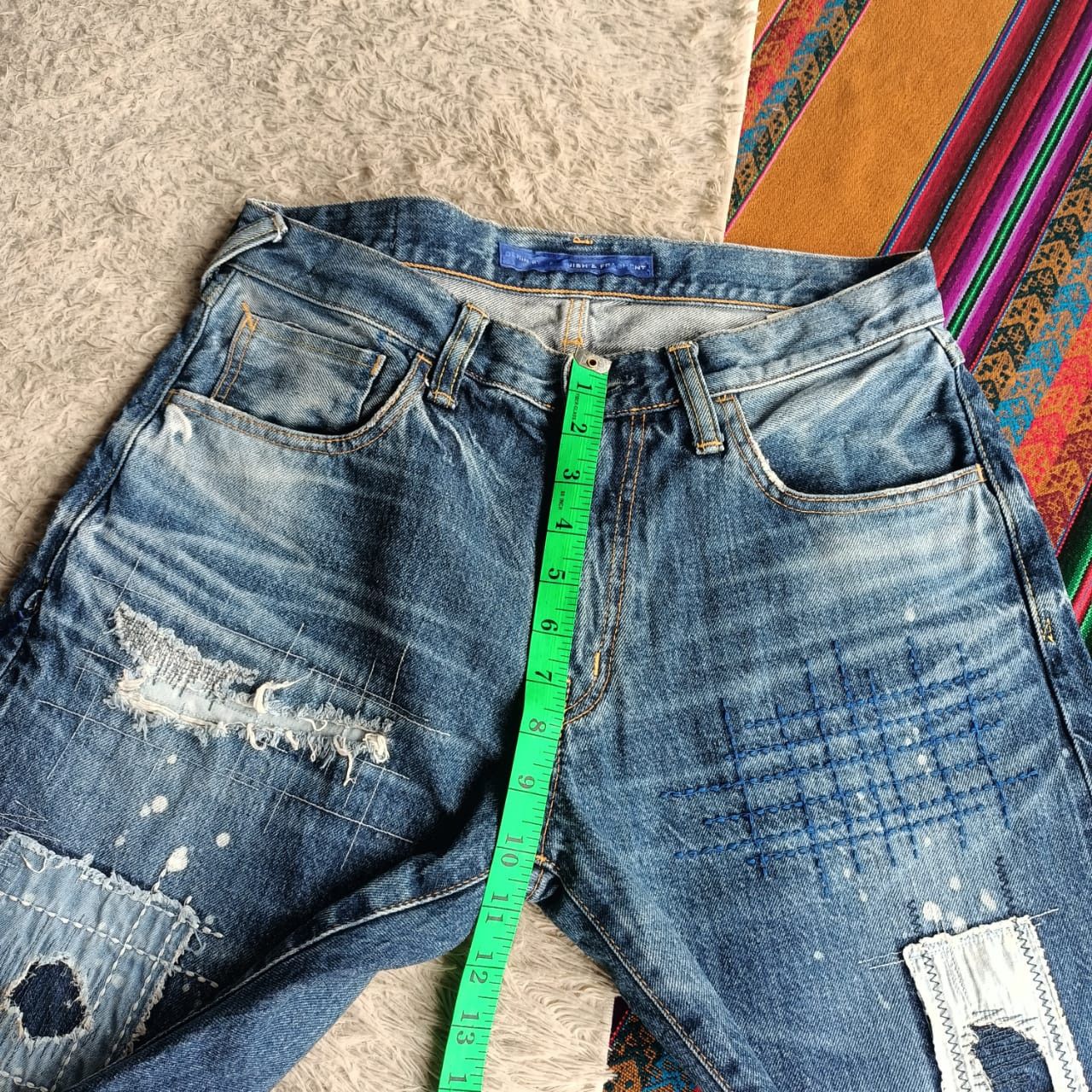 Fragment Design × Vanquish Denim by Vanquish fragment design patchwork selvedge Size US 30 / EU 46 - 20 Thumbnail
