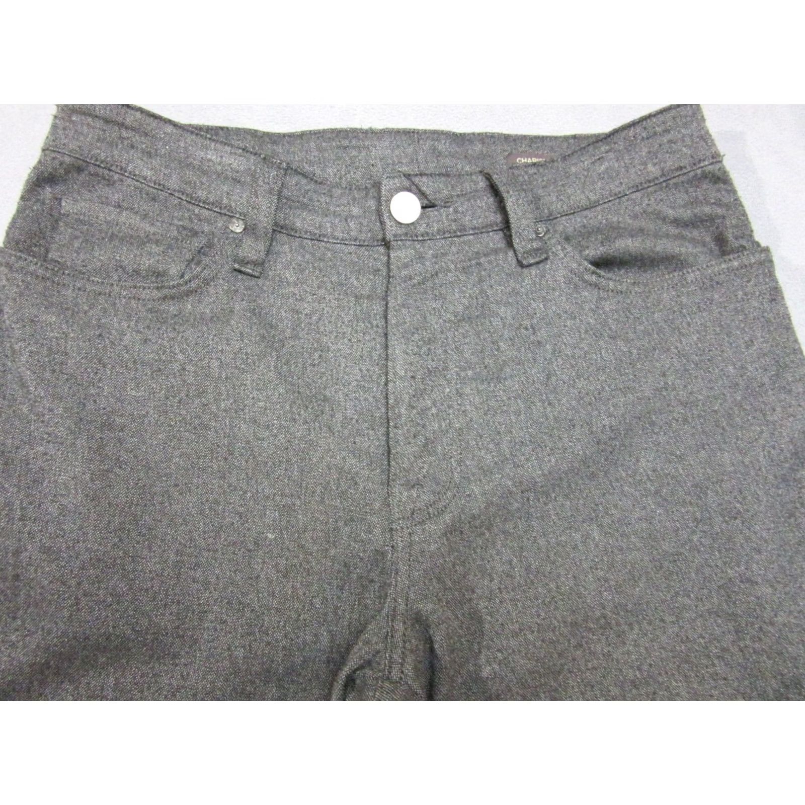 Vintage 34 Heritage Pant Mens 32x28 Gray Comfort Mid Rise, Career Office - Business Casual Pants Size US 32 / EU 48 - 2 Thumbnail