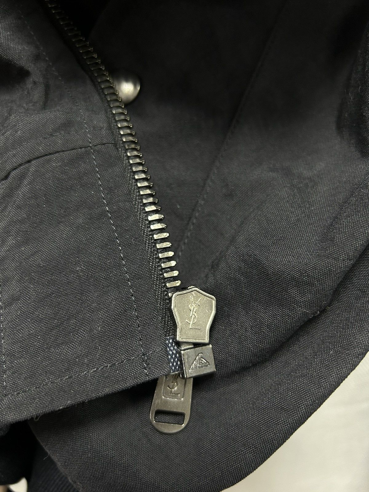 Saint Laurent Paris Vintage YSL Yves Saint Laurent Zip Nylon Bomber Jacket Size US M / EU 48-50 / 2 - 6 Thumbnail