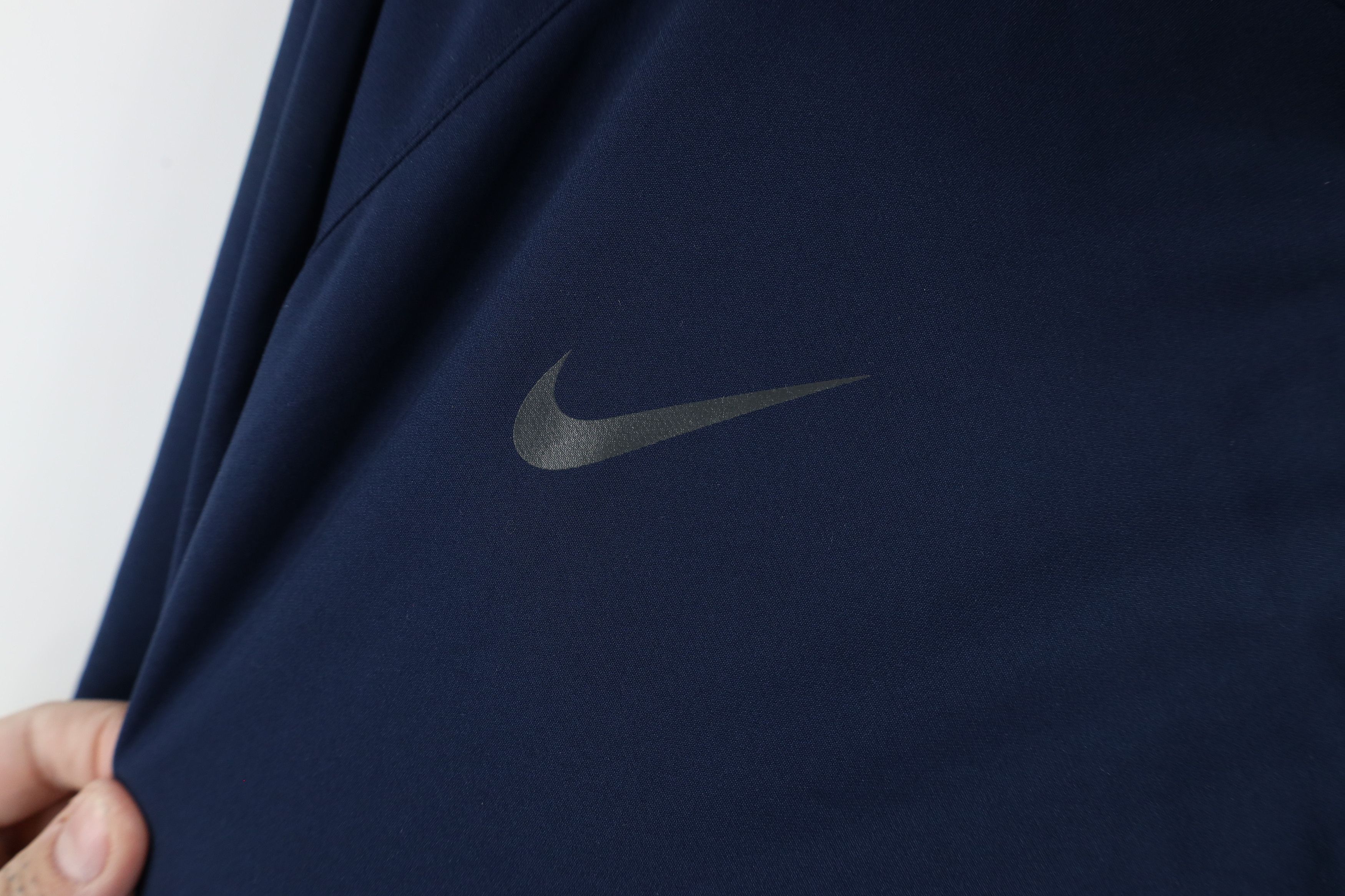 Nike × Vintage Nike Block Swoosh Half Zip Pullover Jacket Navy Blue Size US XXL / EU 58 / 5 - 4 Thumbnail