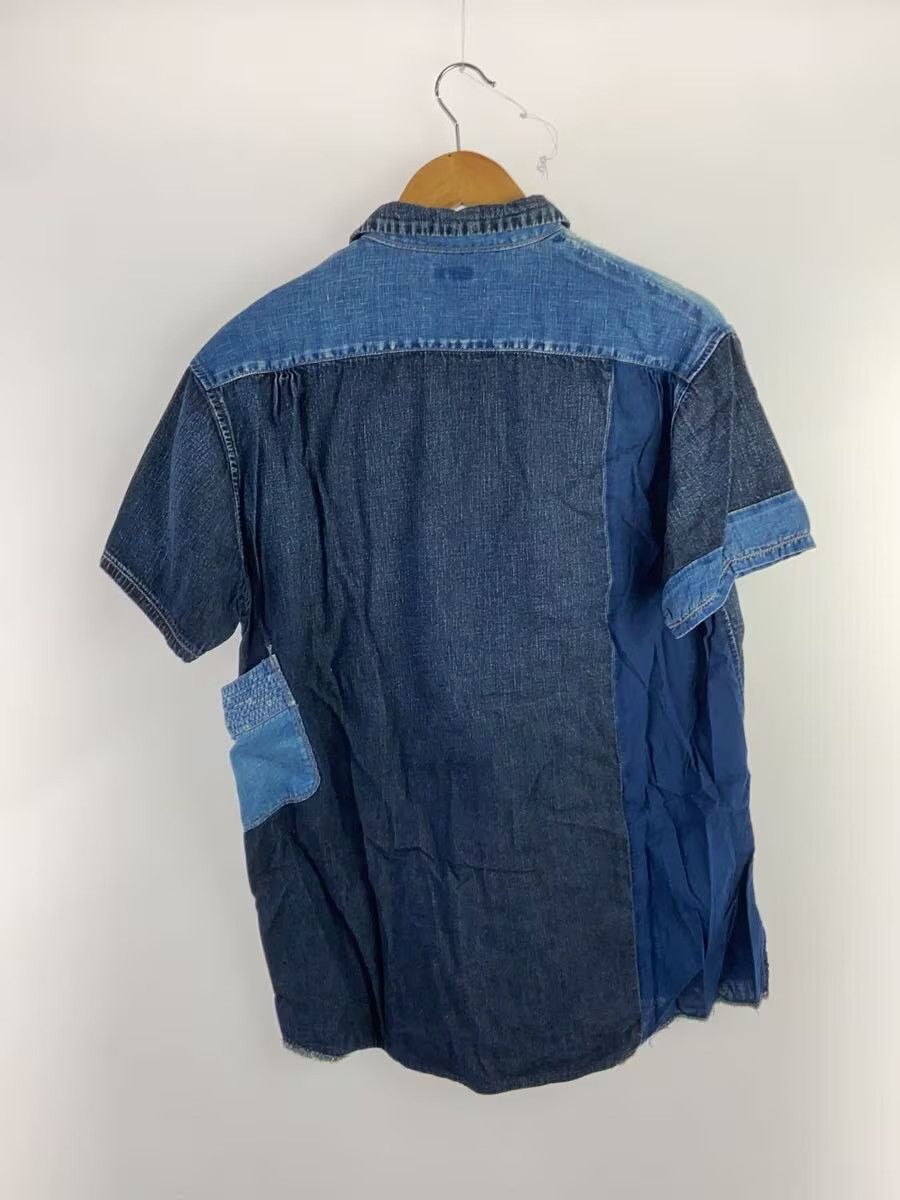Kapital Reconstructed Patchwork Short Sleeve Button Shirt Size US L / EU 52-54 / 3 - 2 Thumbnail