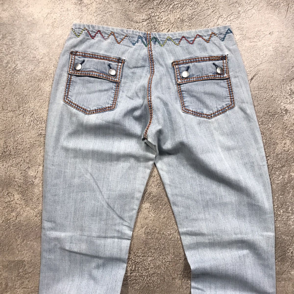 Vintage Vintage 90s Distressed Baggy Jeans Grunge Thrashed Denim 28 Size 28" / US 6 / IT 42 - 5 Thumbnail