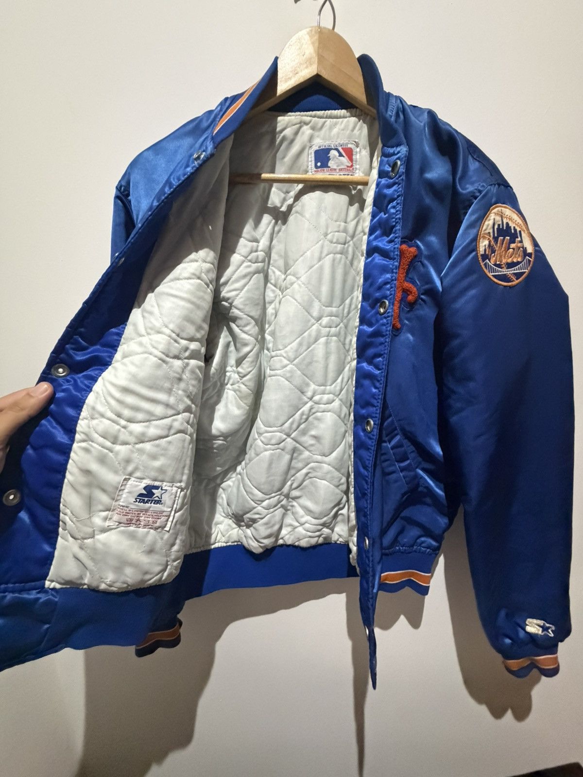Starter Vintage 80s Starter Mets satin bomber jacket Size US M / EU 48-50 / 2 - 11 Thumbnail