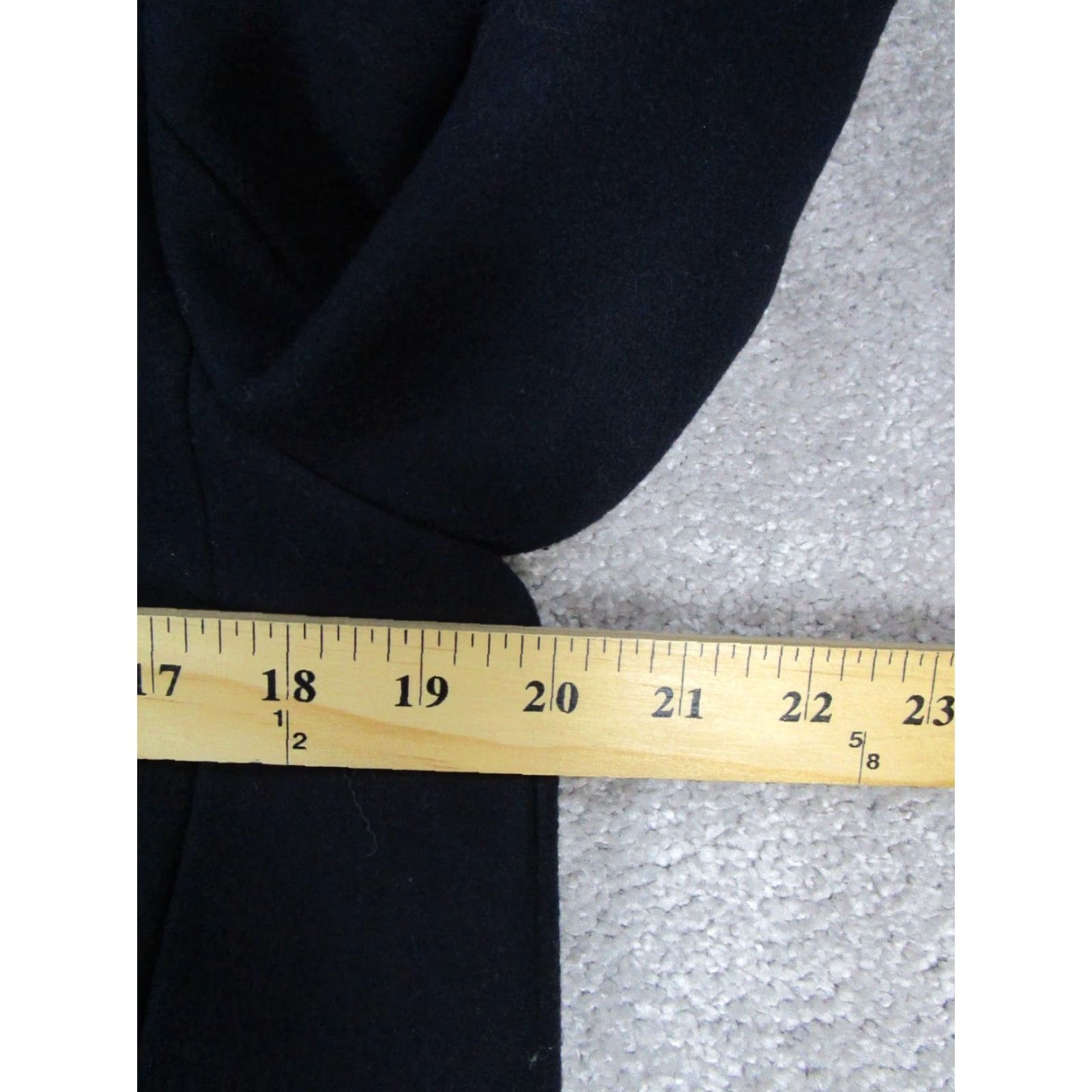 J.Crew VINTAGE J.Crew Overcoat Womens 8 Blue Wool Hooded Parka Size M / US 6-8 / IT 42-44 - 6 Thumbnail
