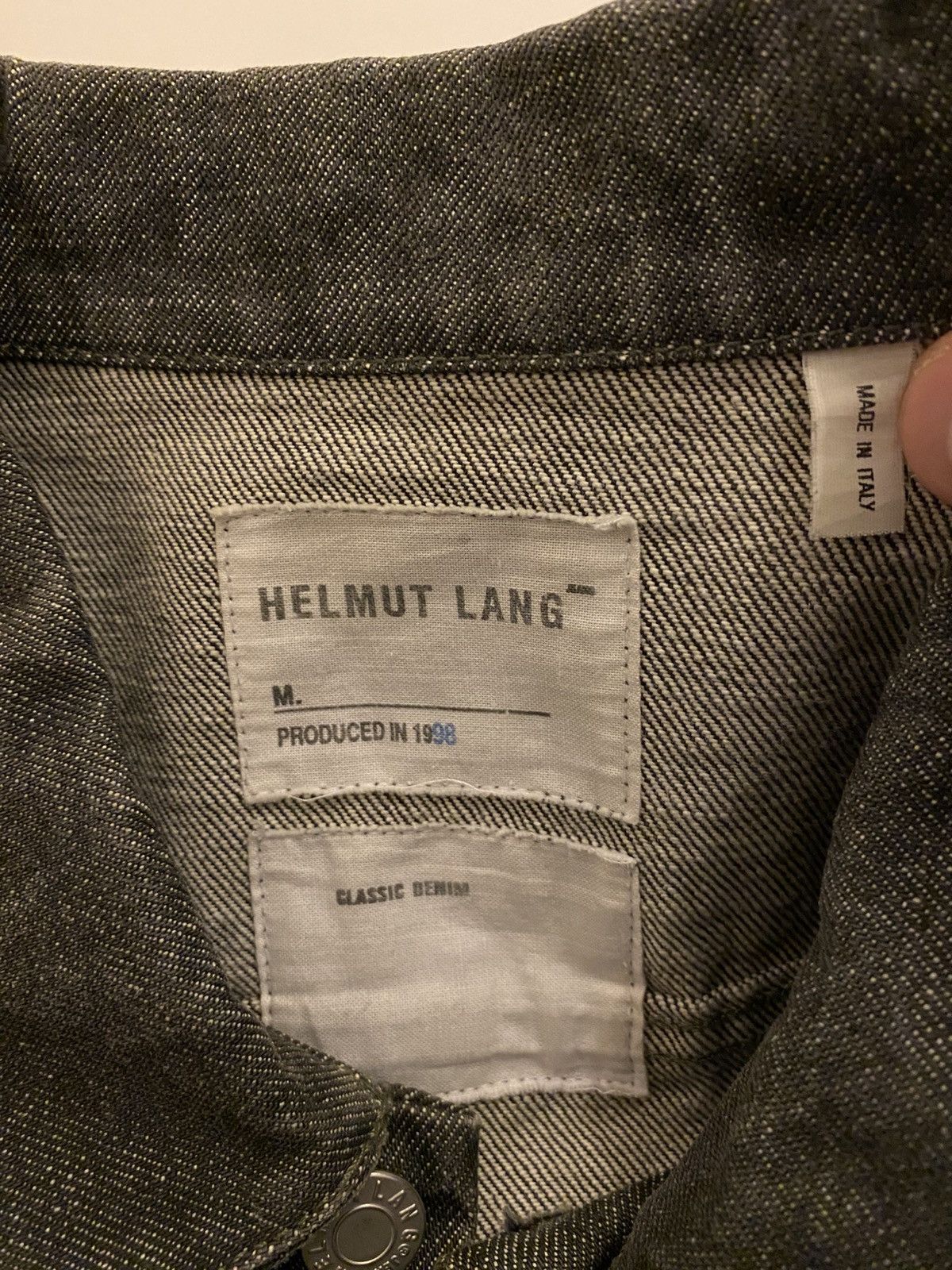 Helmut Lang Helmut Lang 1998 Denim Jacket Size US M / EU 48-50 / 2 - 4 Thumbnail
