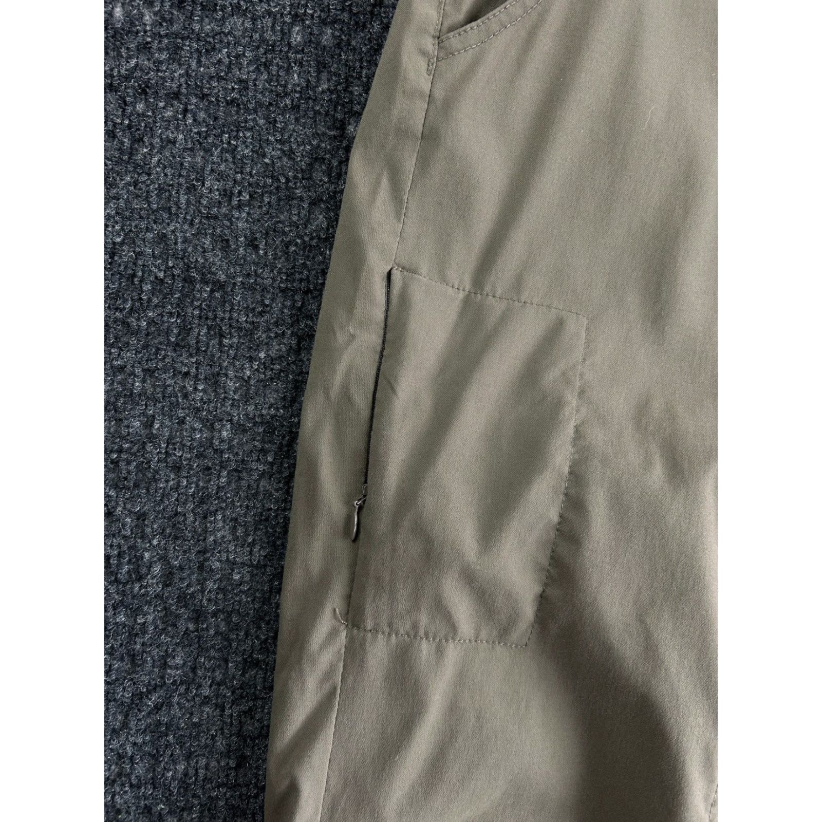 Prana Prana Halle Pants Women’s 10 Bootcut Low Rise Green Roll Up Button Drawstring Size 32" / US 10 / IT 46 - 6 Thumbnail