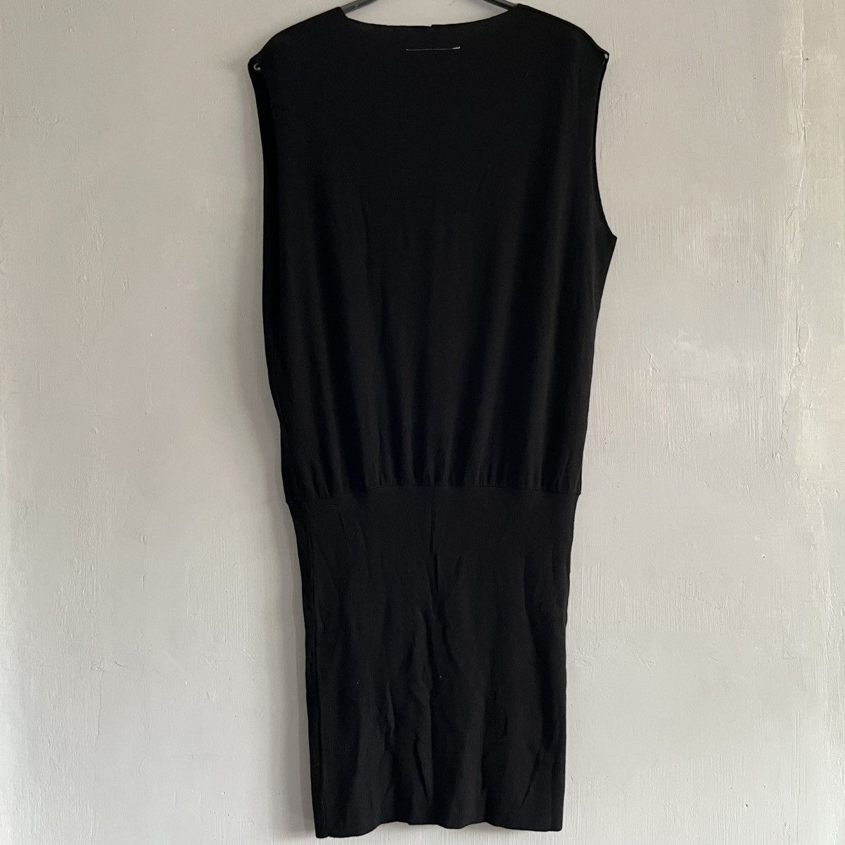 Maison Margiela 06 MM6 V Neck Rayon Wool Midi Dress Size M / US 6-8 / IT 42-44 - 3 Thumbnail