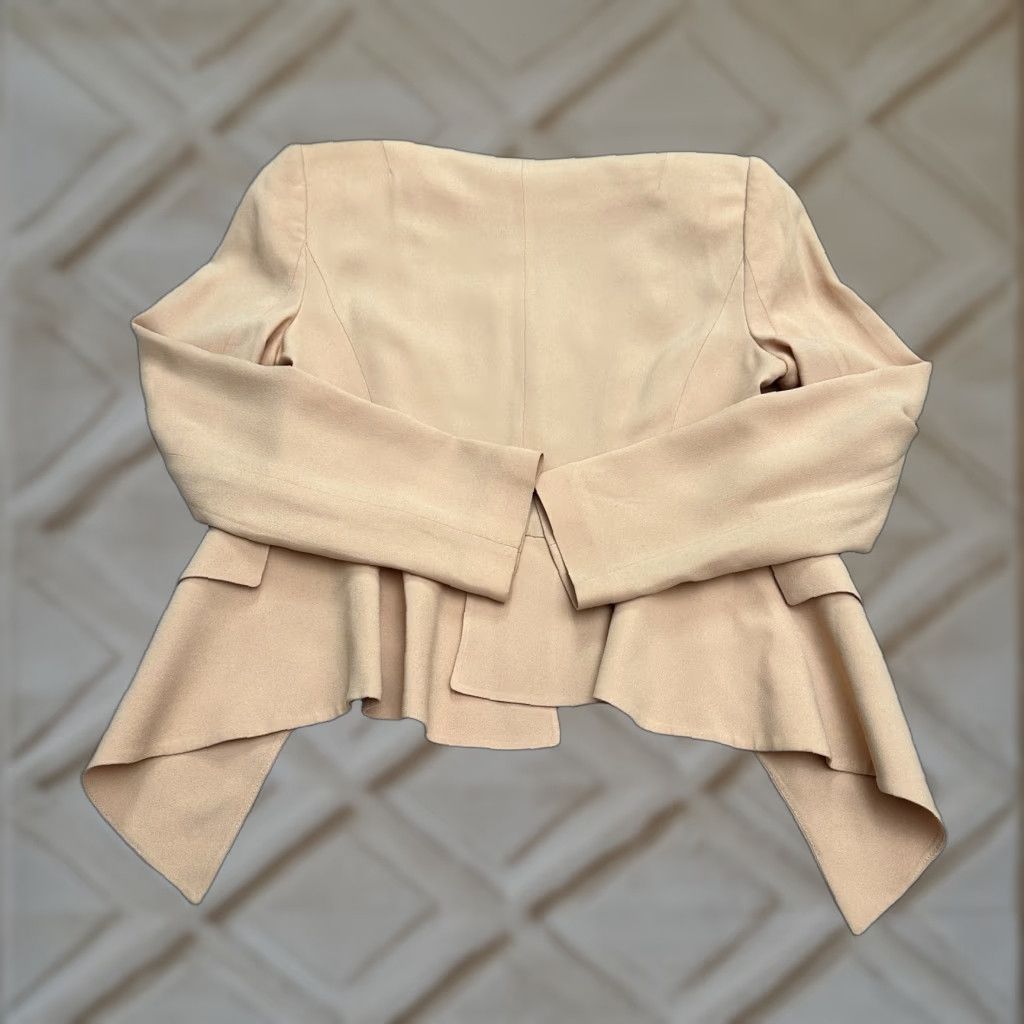 Zara Zara Blazer Coat Jacket Womens S Peach Lined Lightweight Workwear Summer Spring Fall All Seasons Regular Long Sleeve Orange Size S / US 4 / IT 40 - 1 Thumbnail