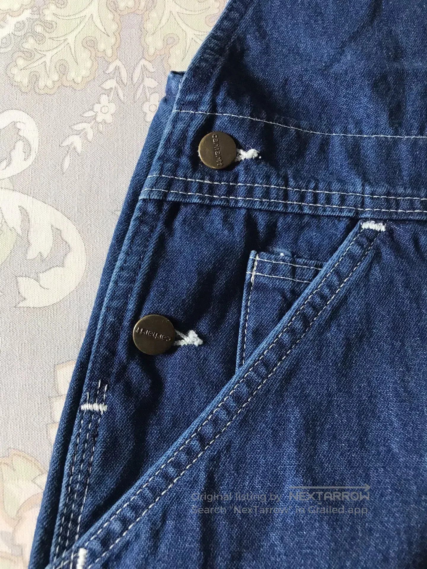 Carhartt Carhartt R07 Washed Denim Overalls W34L30. Size US 34 / EU 50 - 6 Thumbnail