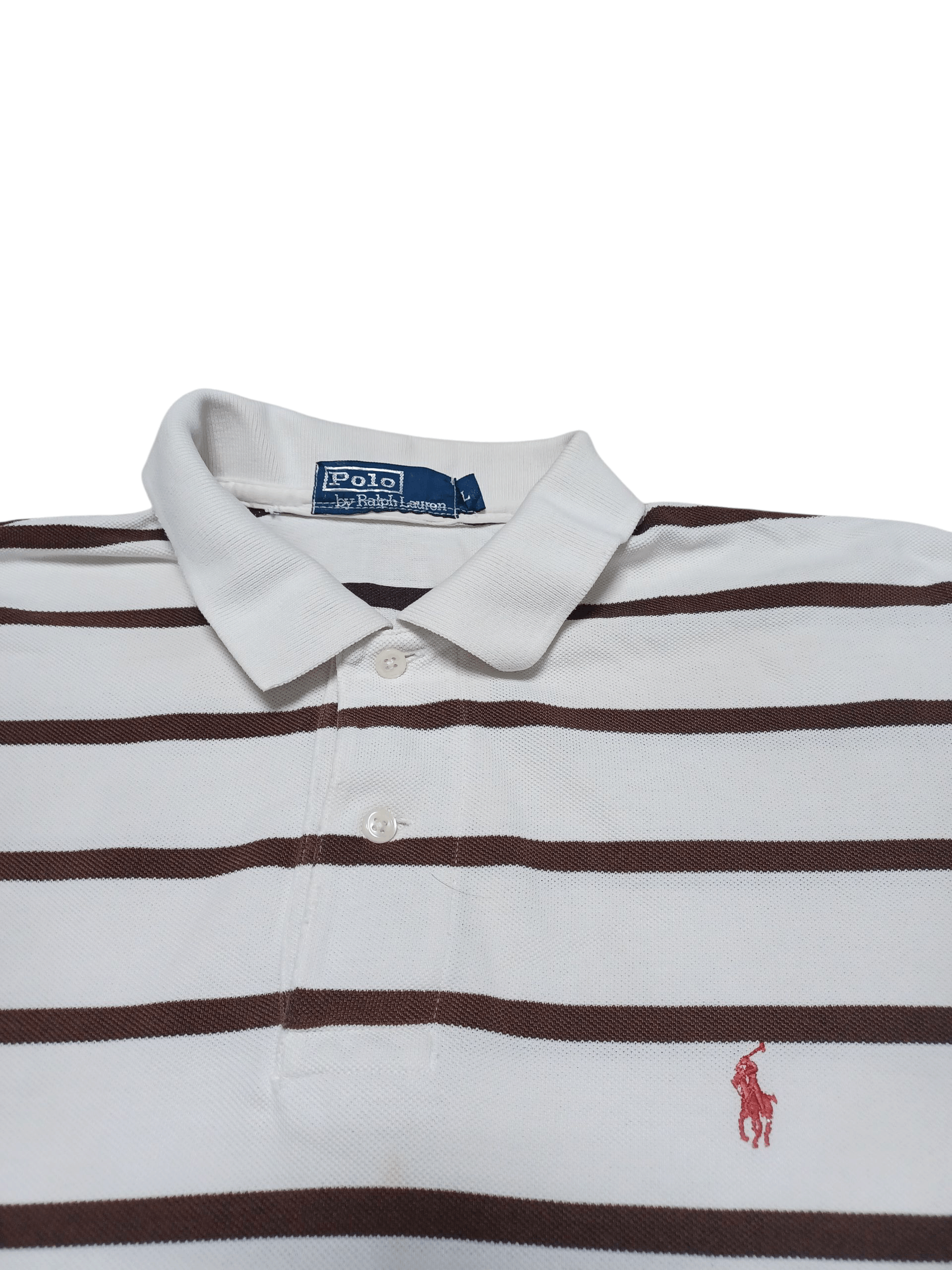 Polo Ralph Lauren POLO RALPH LAUREN VINTAGE LUXURY OLDMONEY STRIPED POLO SHIRT Size US L / EU 52-54 / 3 - 2 Thumbnail