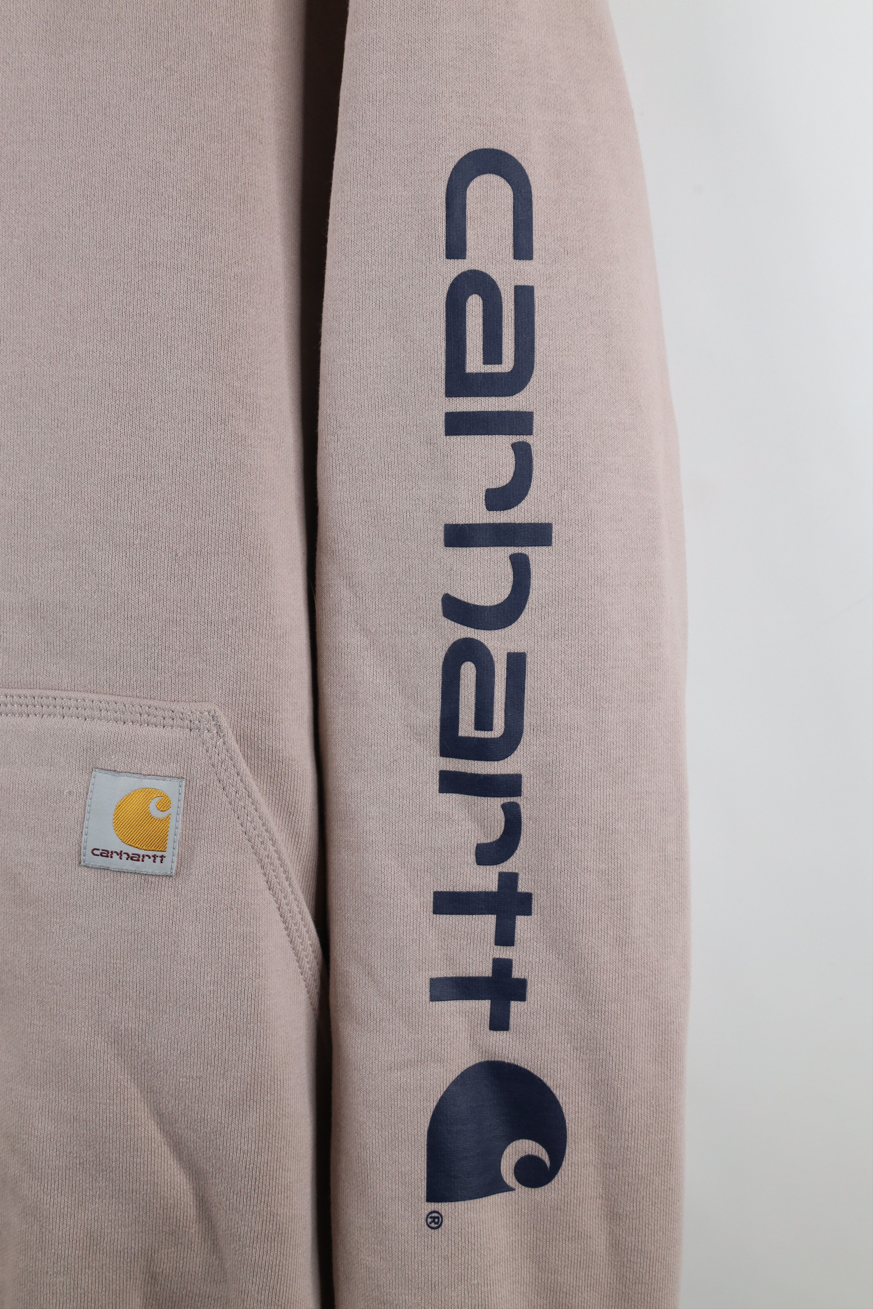 Carhartt × Vintage Vintage Carhartt Spell Out Hoodie Sweatshirt Light Purple Size US S / EU 44-46 / 1 - 4 Thumbnail