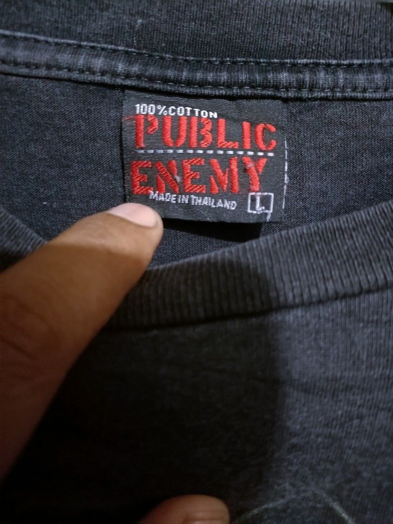 Public Enemy × Rap Tees × Vintage Flame skull public enemy shirt Size US L / EU 52-54 / 3 - 4 Thumbnail