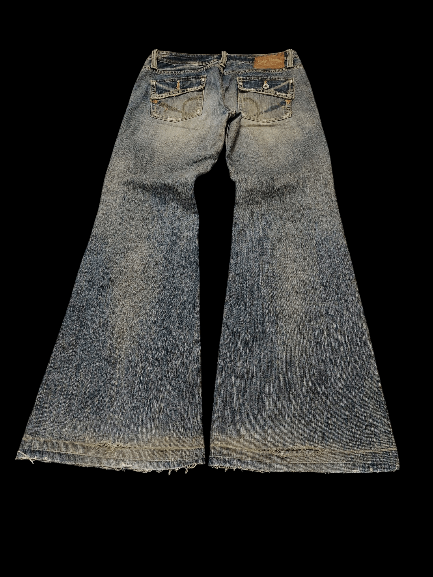 If Six Was Nine × Japanese Brand Japanese 90's Bootcut Brappers distressed denim flared jeans Size US 31 - 12 Thumbnail