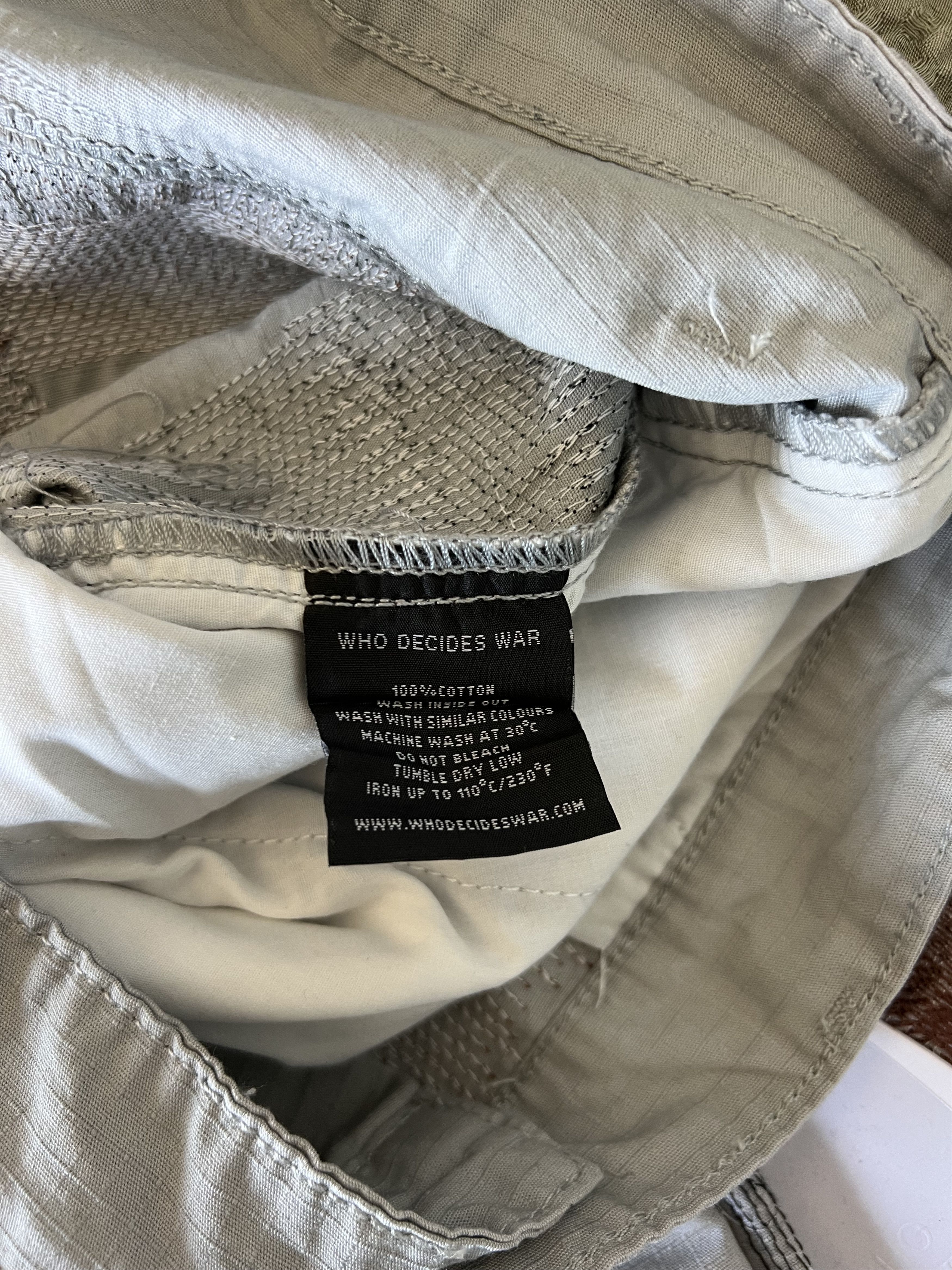 Who Decides War Who Decides War Darning Cargo Pants in Grey Size US 30 / EU 46 - 9 Thumbnail