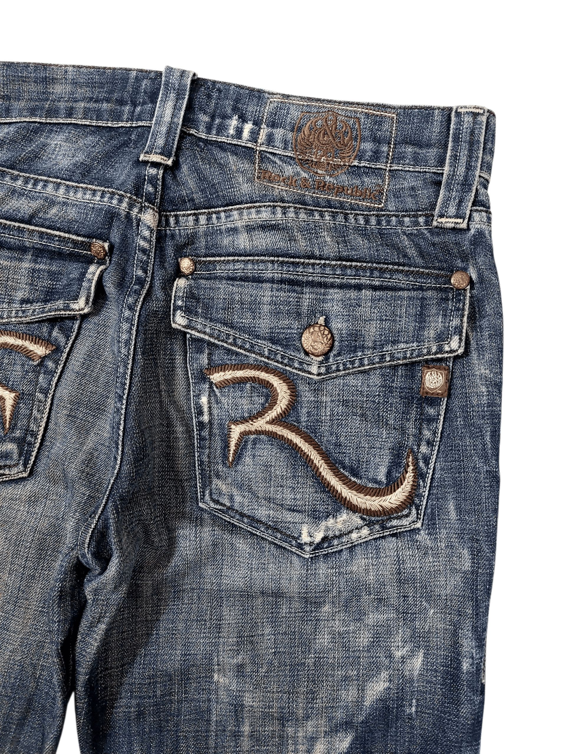 Rock & Republic Rock & Republic Flare Classic Baggy Style Denim Size US 31 - 12 Thumbnail