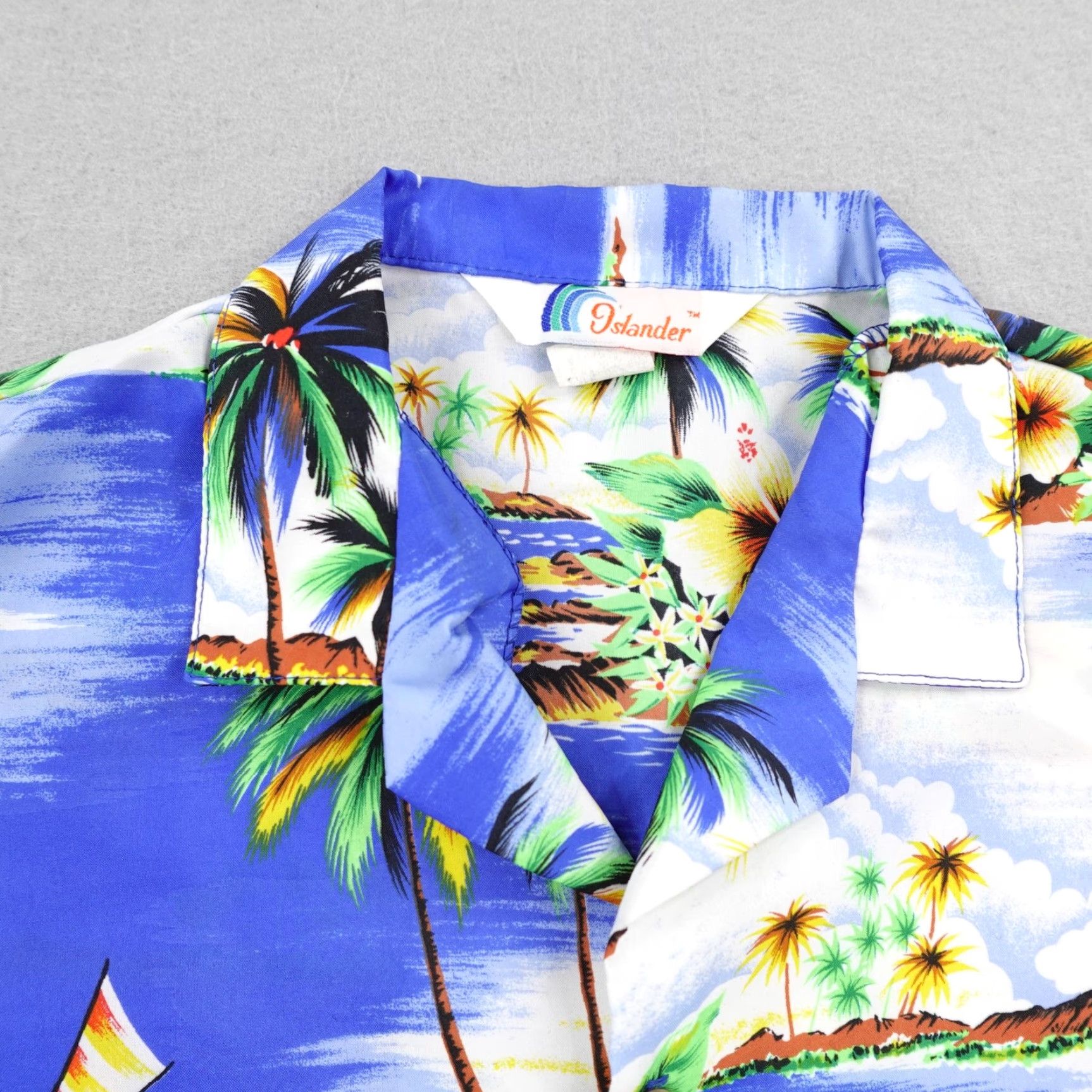 Vintage Vintage Islander Shirt Mens Medium Blue Hawaiian Aloha Tropical Camp Button Up Size US M / EU 48-50 / 2 - 2 Thumbnail