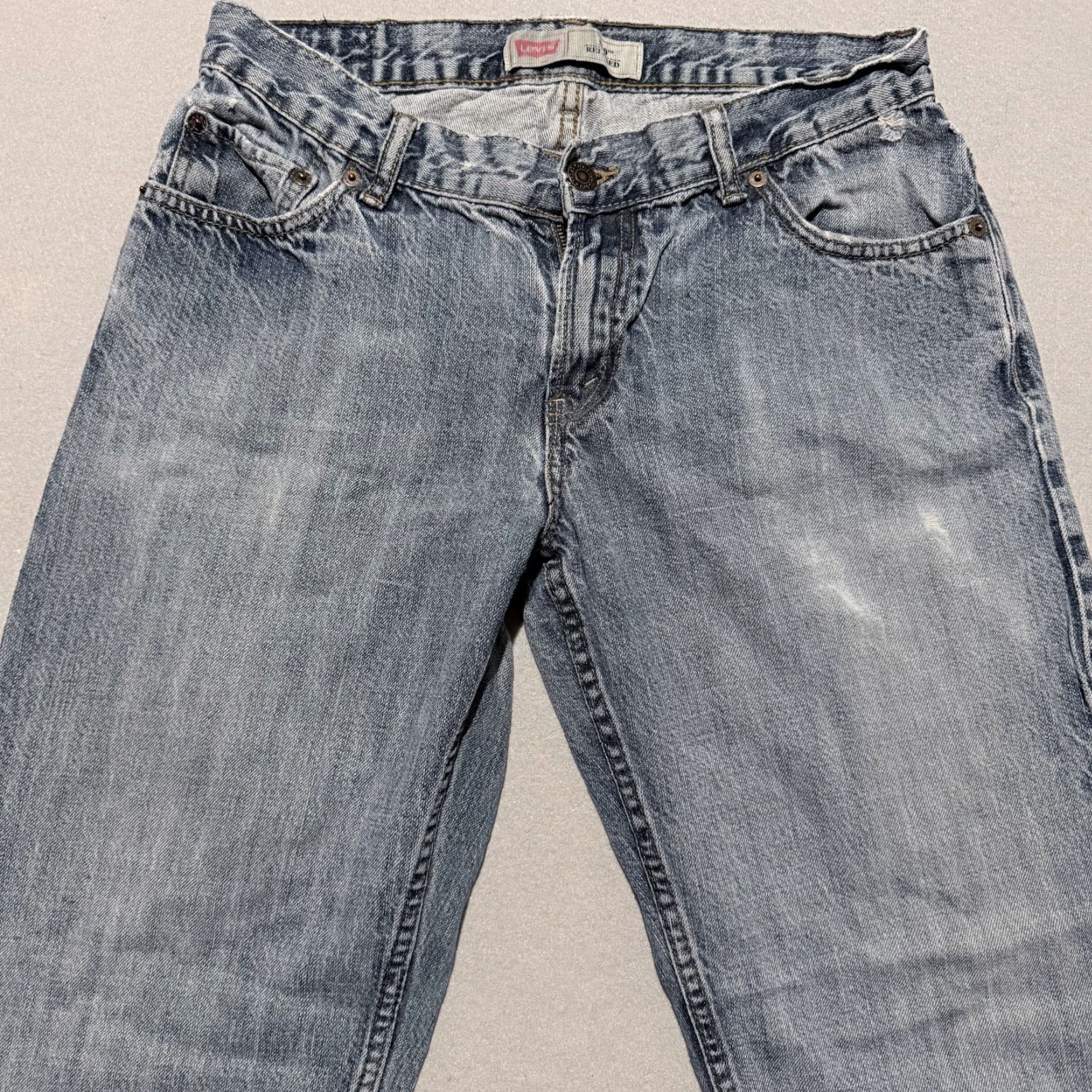 Levi's Levi's 550 Jeans Men Blue Denim Distressed Straight Relaxed Fit - 30X25.5 Jeans Mens Blue Distressed Straight 550 Size US 30 / EU 46 - 3 Thumbnail