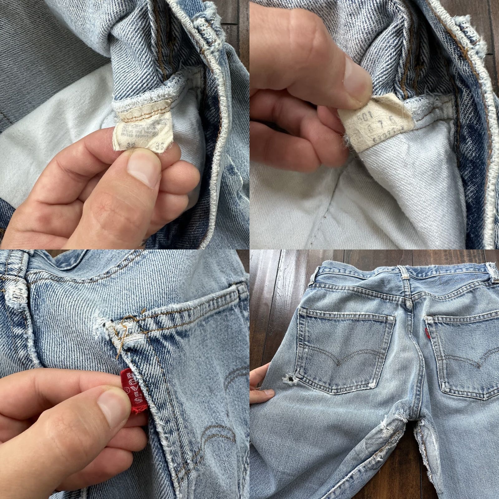 Levi's Levis 501 XX Jeans Vintage 80s 70s Redline Selvedge USA Blue Denim Cotton Button Jean Straight Mens 28 Inseam 29 Rise Mid 10-12 Size US 28 / EU 44 - 8 Thumbnail