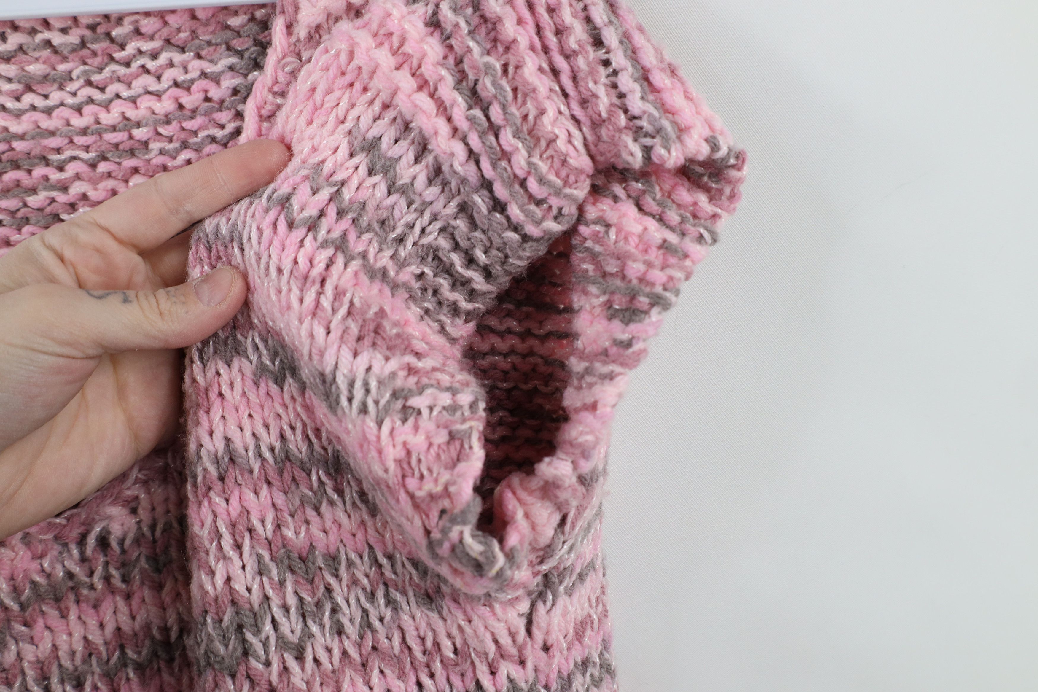 Vintage Vintage 80s 90s Streetwear Sleeve Crochet Sweater Vest Pink Size S / US 4 / IT 40 - 6 Thumbnail