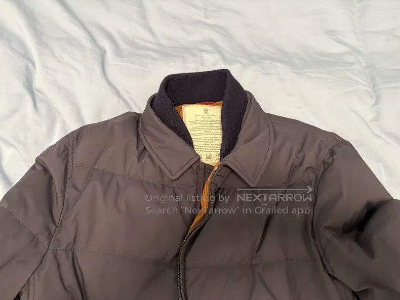 Brunello Cucinelli Brunello Cucinelli Men's Bomber + Collar Down Jacket Size US S / EU 44-46 / 1 - 2 Thumbnail