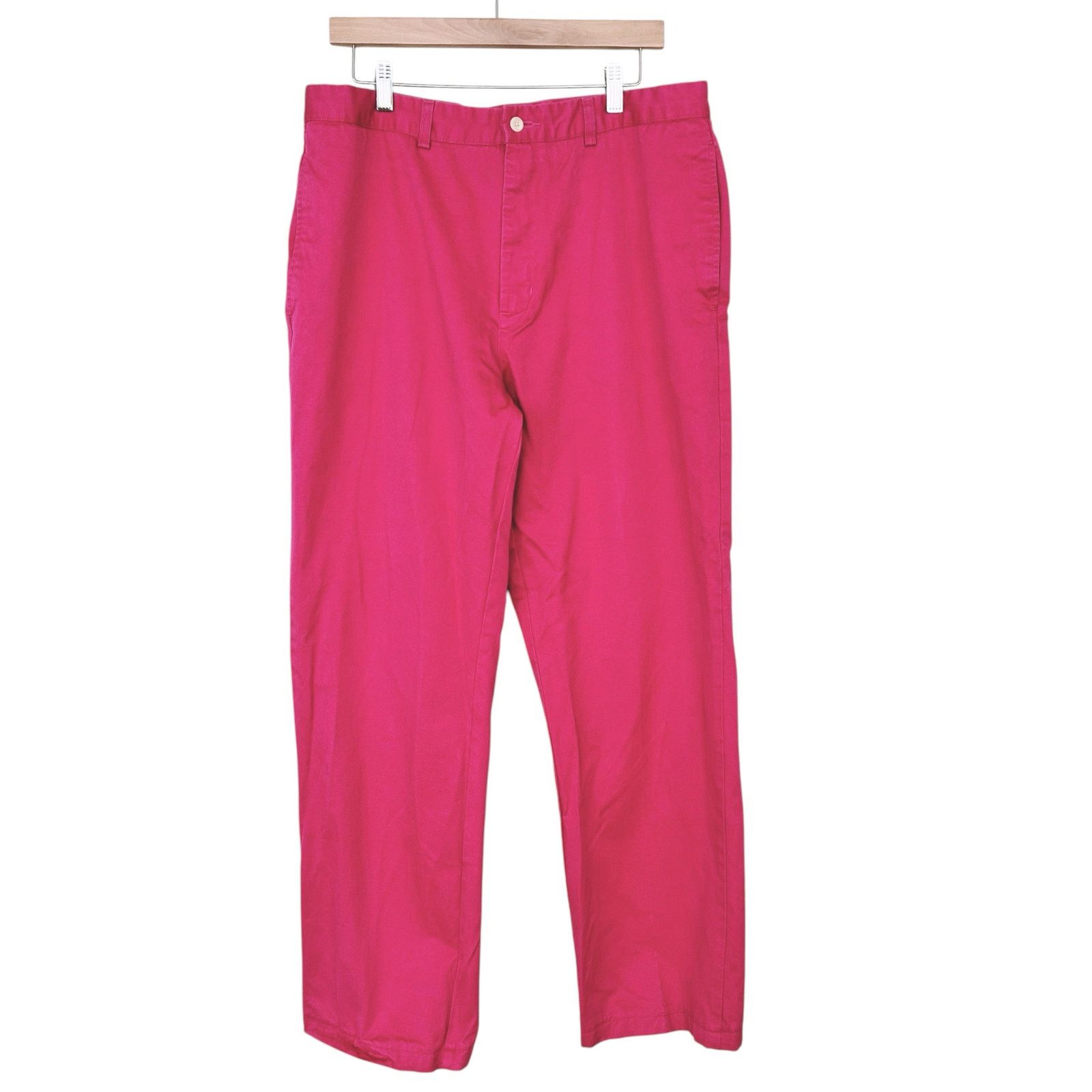 Vineyard Vines Vineyard Vines Pink Flat Front Chino Pants Sz 36x31.5" Size US 36 / EU 52 - 1 Thumbnail